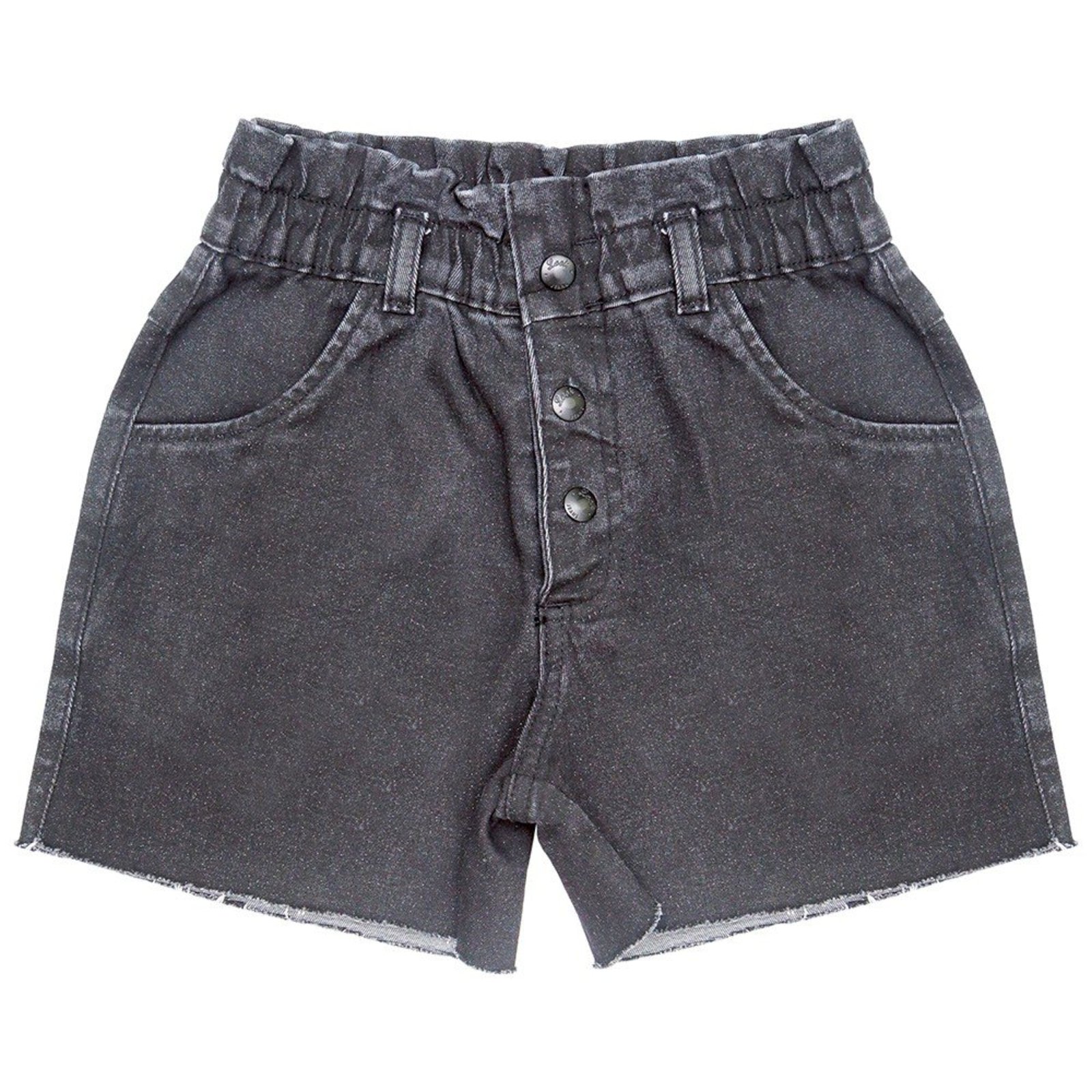 Infantil - Shorts Juvenil Look Jeans Clochard Collor