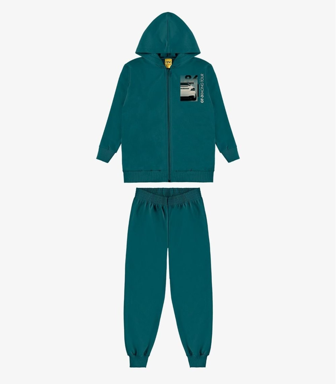 Infantil - Conjunto Jaqueta Com Capuz E Calça Rovi Verde