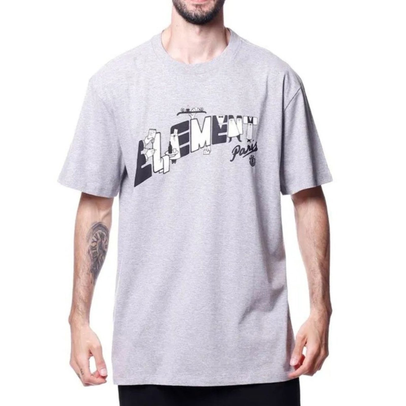Camiseta Element Check Please Cinza