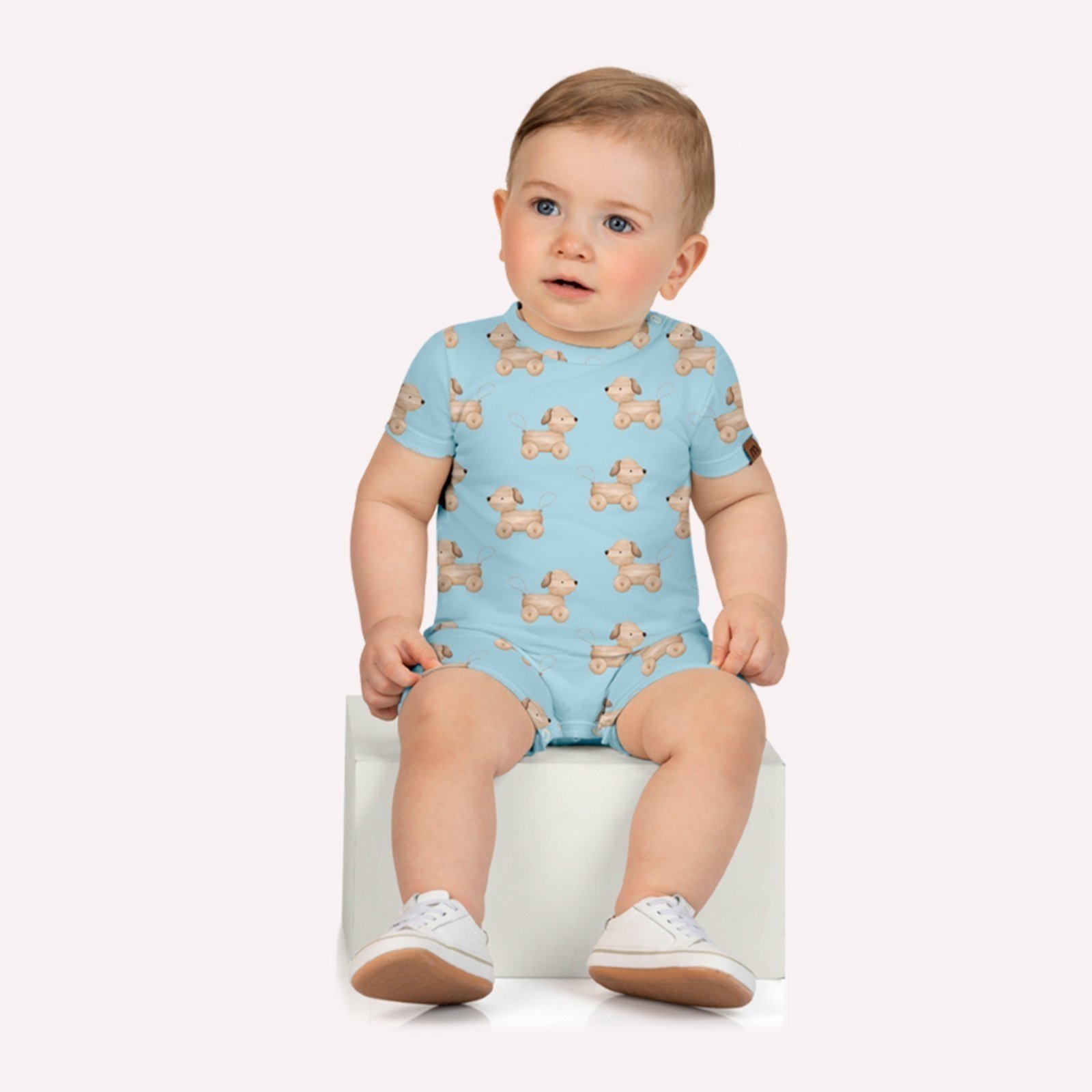 Infantil - Macaquinho Menino Cachorrinhos Milon
