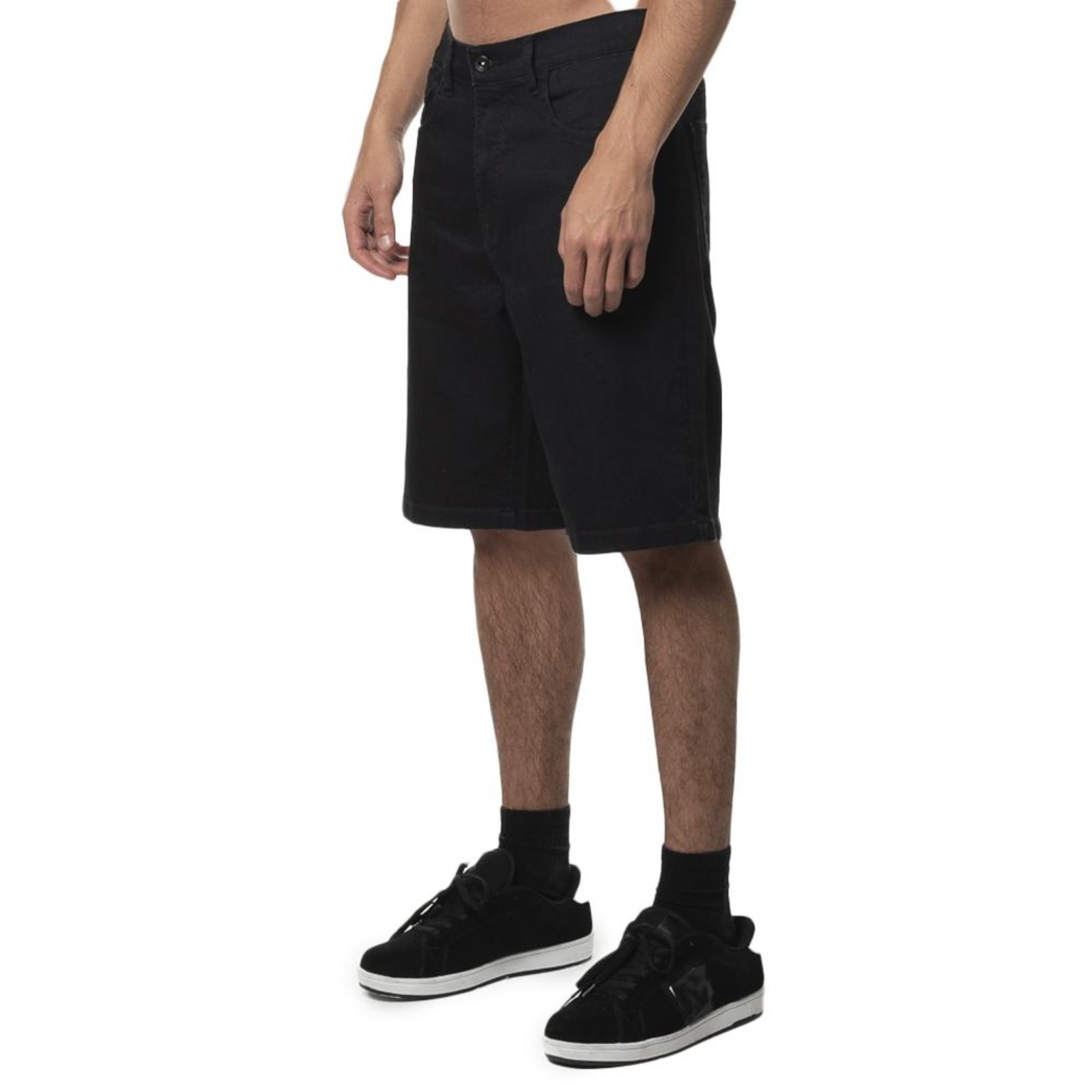 Vista 3 Bermuda Element Jeans Essentials SM24 Masculina preto Element preto