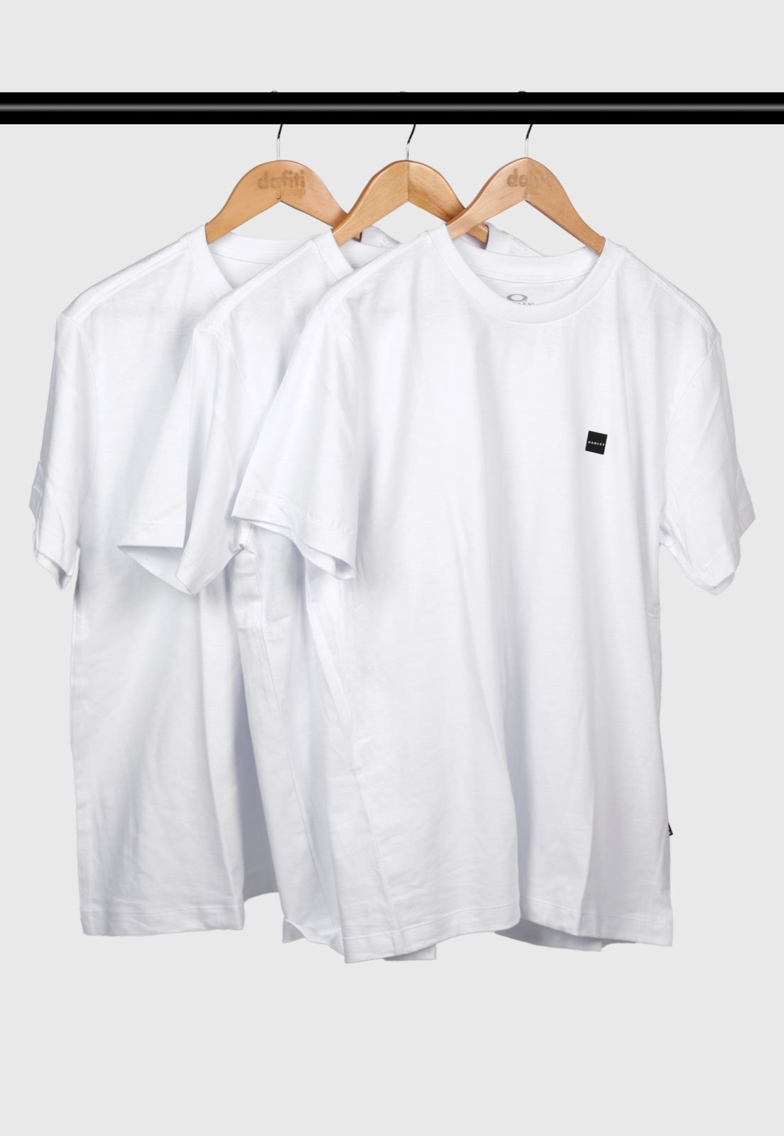 Kit 3 Camisetas Masculina Oakley Patch Tee Branca