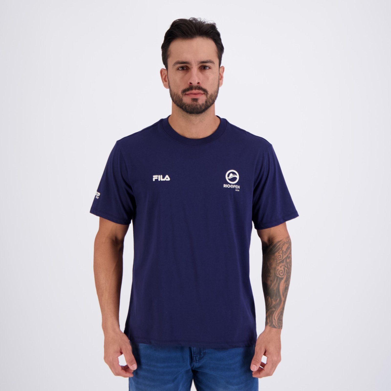Camiseta Fila Comfort Selo Rio Open 26 Marinho