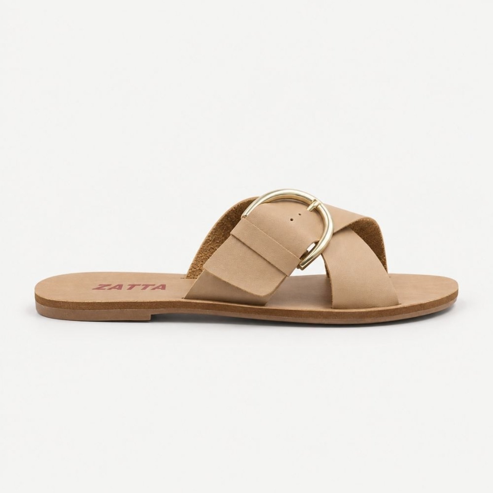 Rasteira Zatta Fivela Lateral Amanda Nude