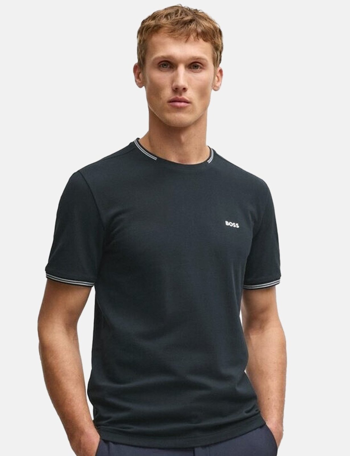 Camiseta Hugo Boss Masculina Regular Taul Azul Marinho