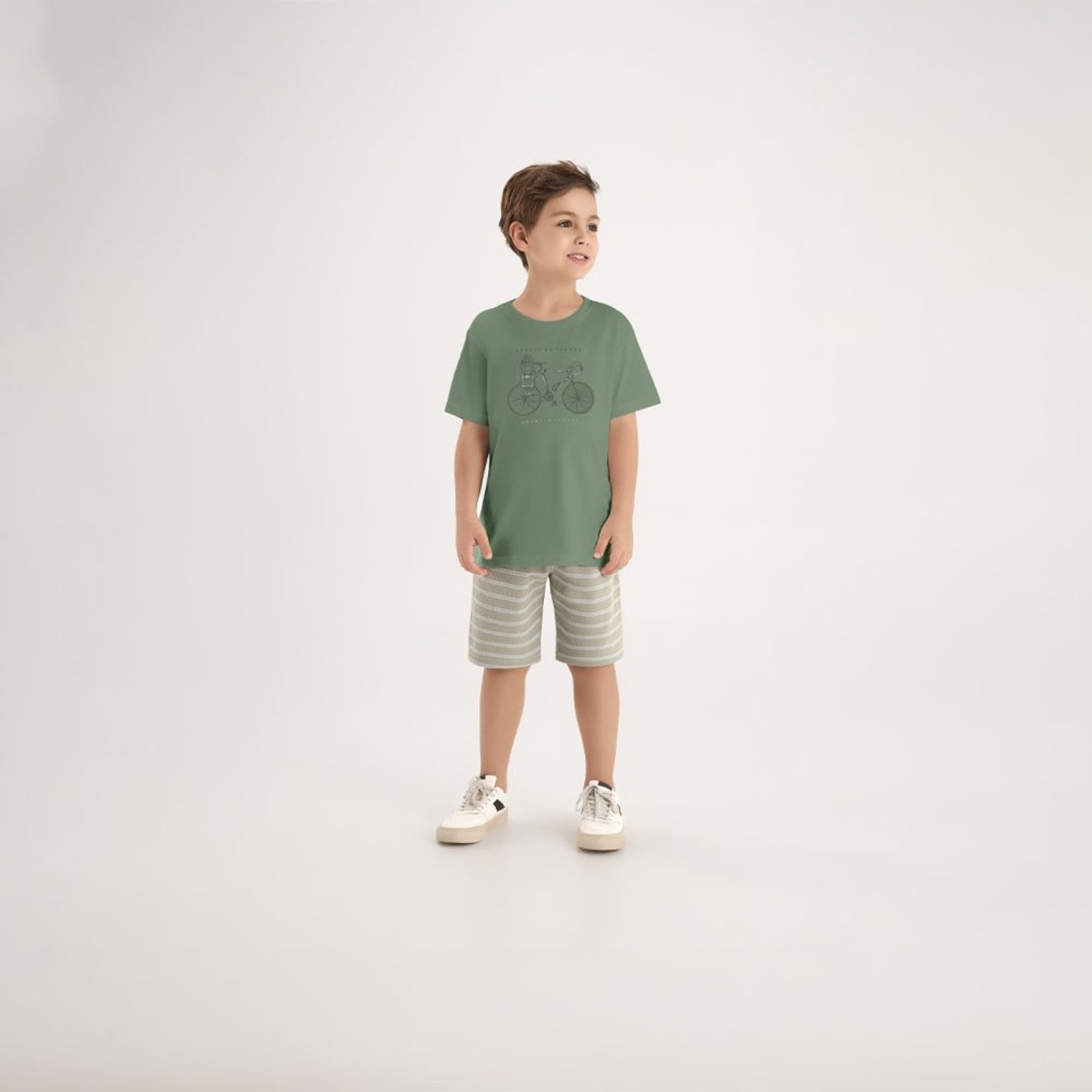 Infantil - Camiseta Verde Pulla Bulla Menino - 53854-63