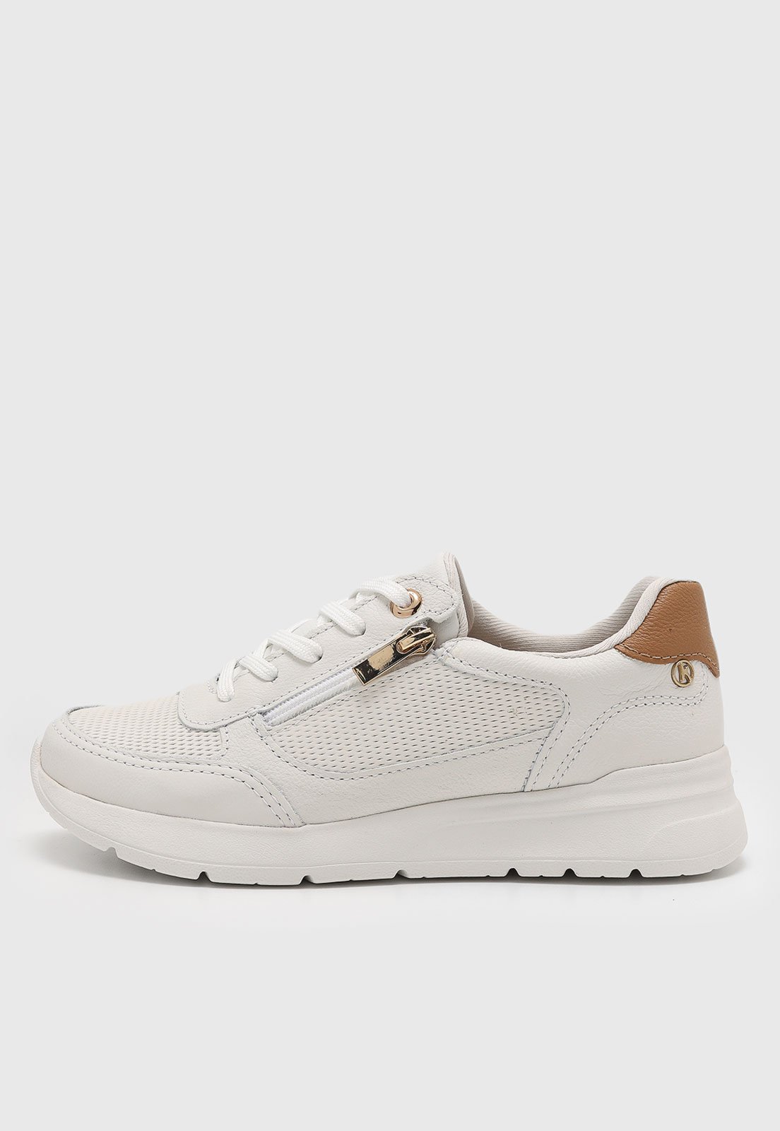 Tênis Feminino Kolosh Cadarço e Zíper Branco