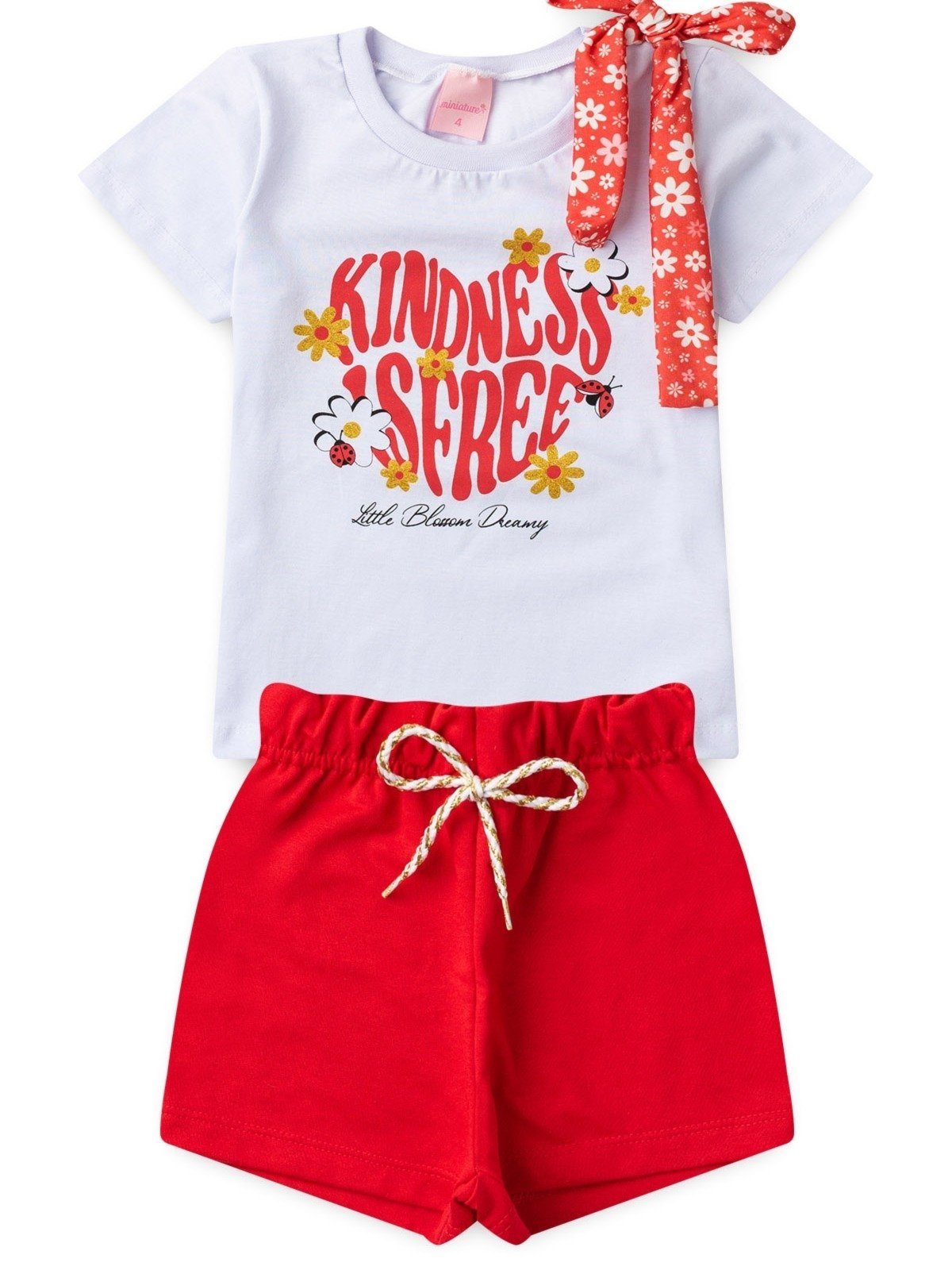 Vista 2 Infantil - Conjunto Platinum Laço De Menina PLATINUM KIDS branco PLATINUM KIDS branco