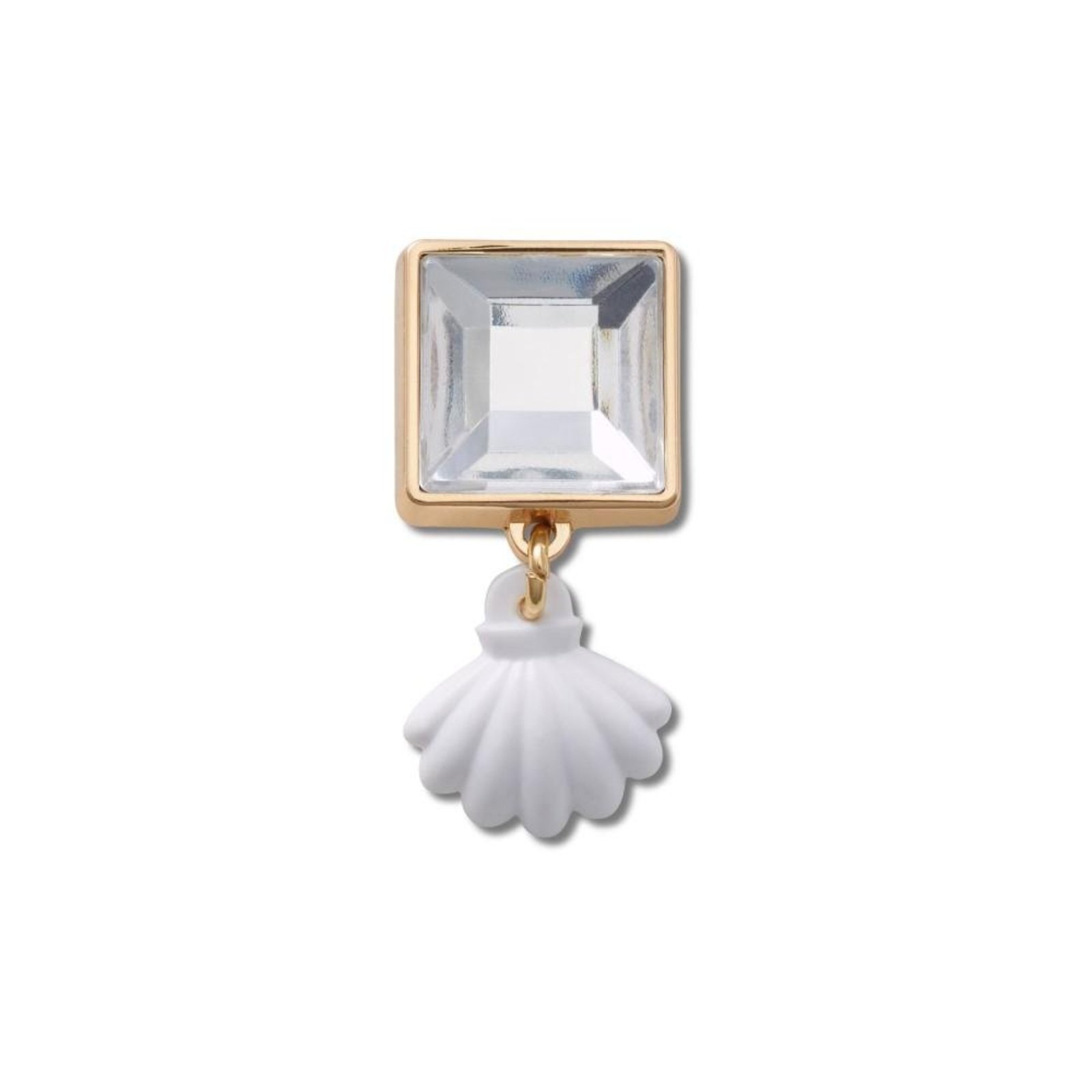 Infantil - Jibbitz™ Concha Branca Pendurada UNICO Branco