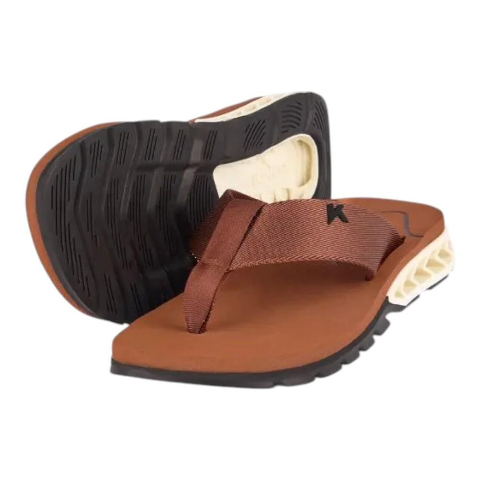 Chinelo Kenner Rakka Marrom e Preto Masculino Marrom