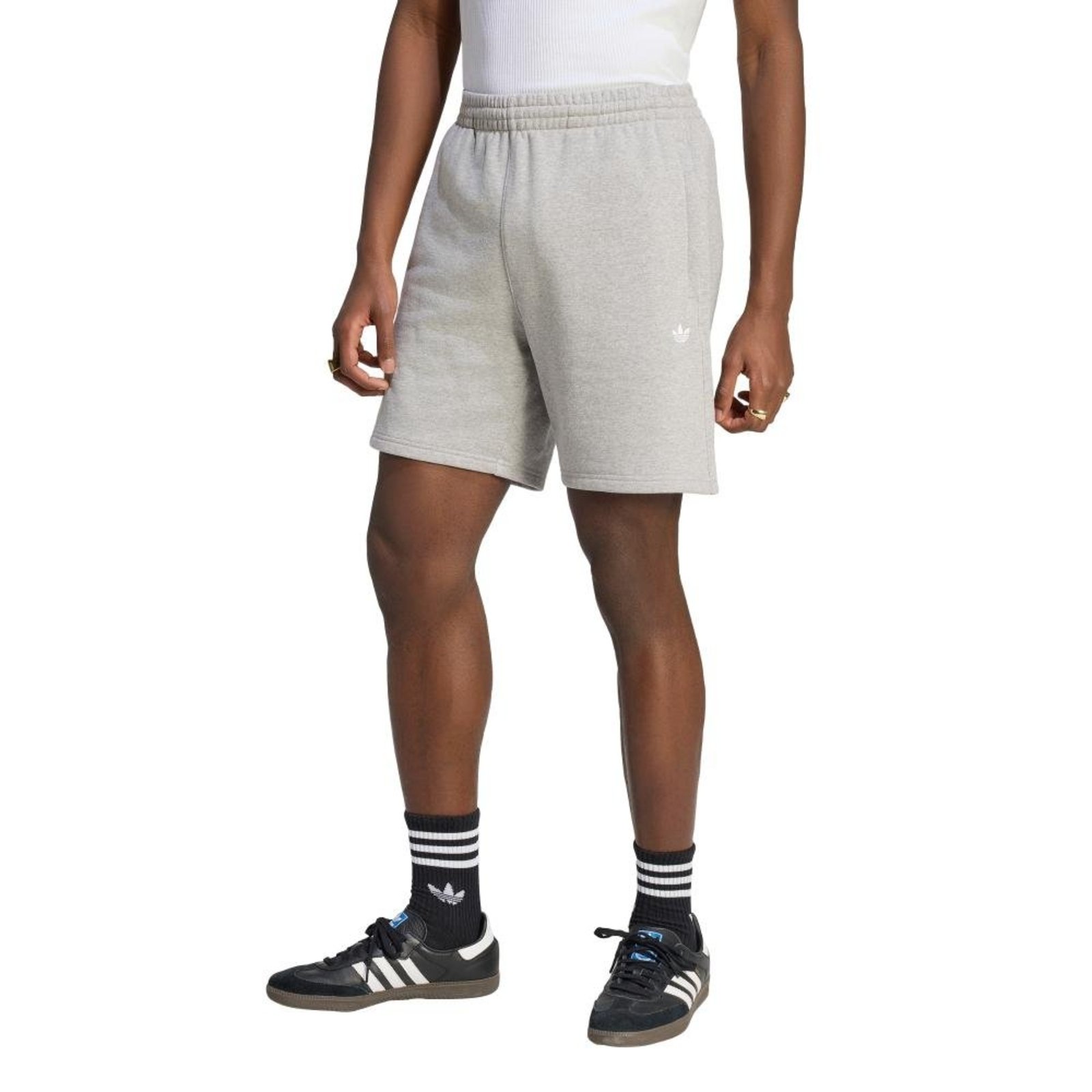 SHORTS FLEECE TREFOIL ESSENTIALS adidas Originals Cinza