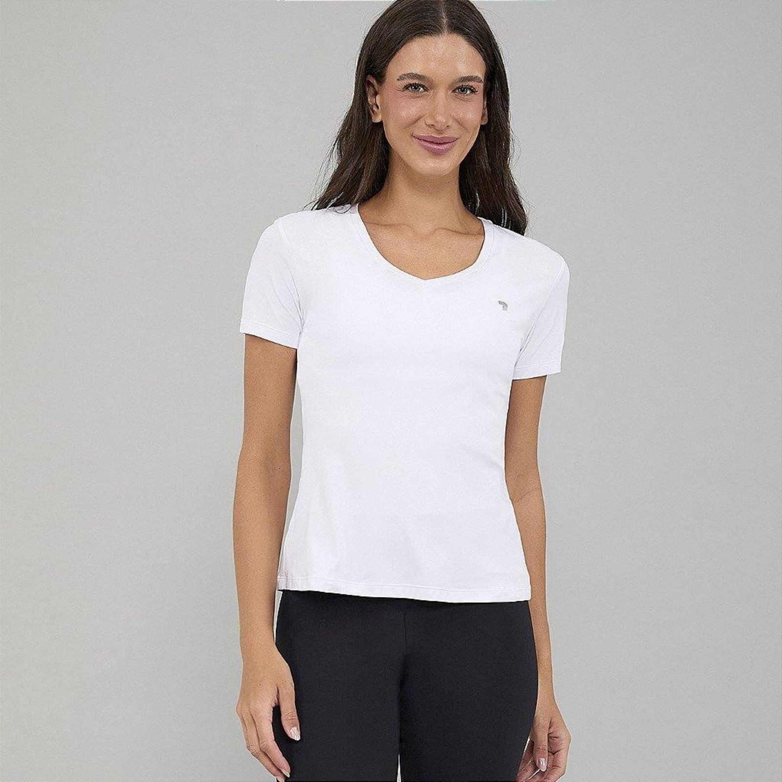 T-Shirt Alto Giro Eterna Gola V Alongada PR26 Branco Óptico Branco