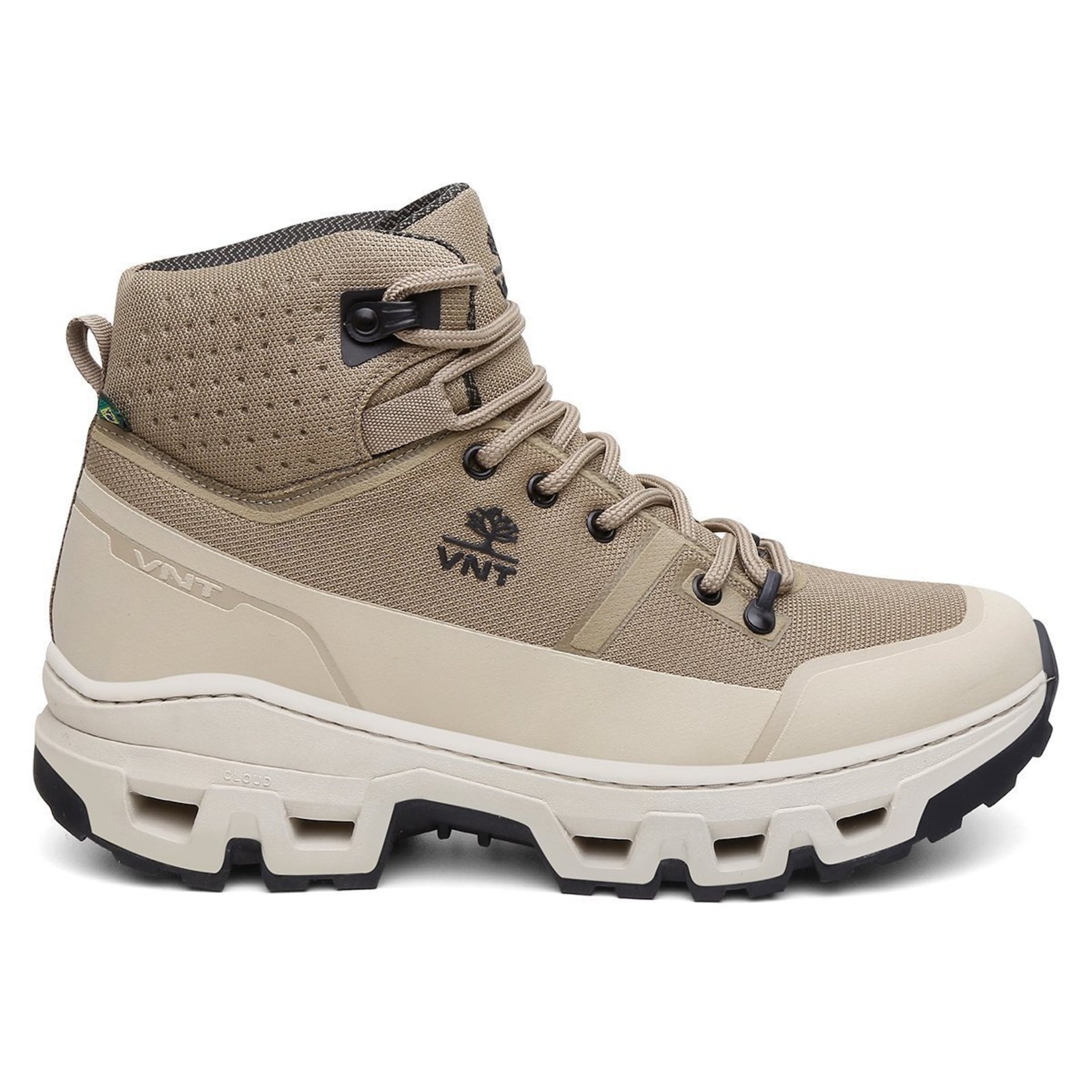 Bota Coturno Adventure Nylon TPU Respirável Tecnologia Flutue Gorpcore Trilha Marfim