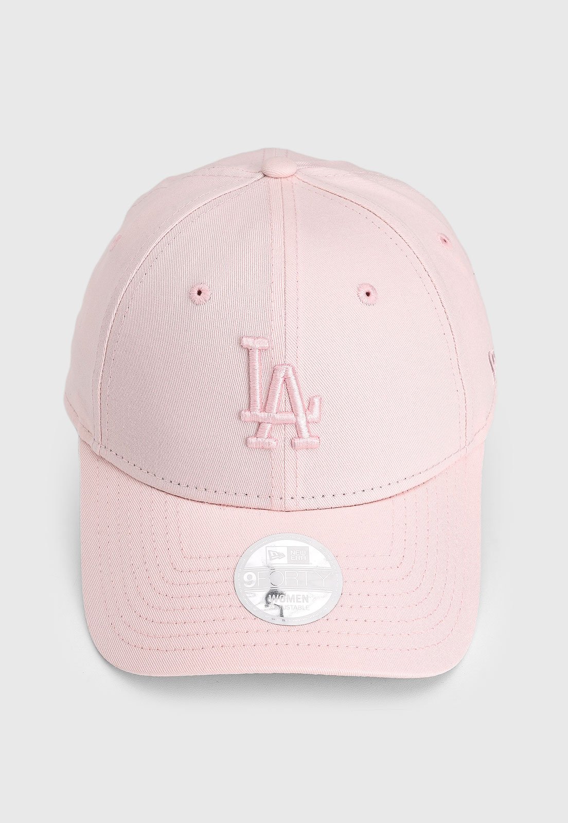 Boné New Era LA Aba Curva Rosa