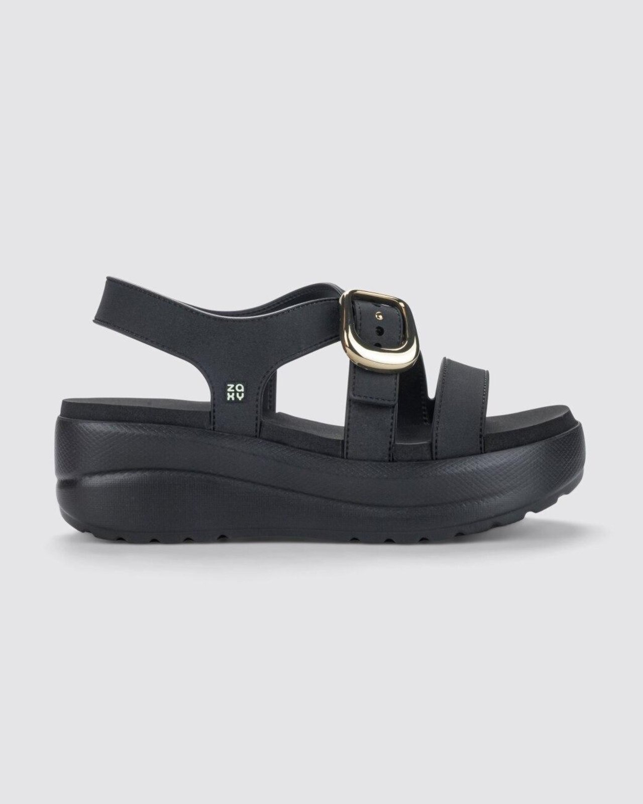 Sandália Feminina Adulta Zaxy Flow Up Preto
