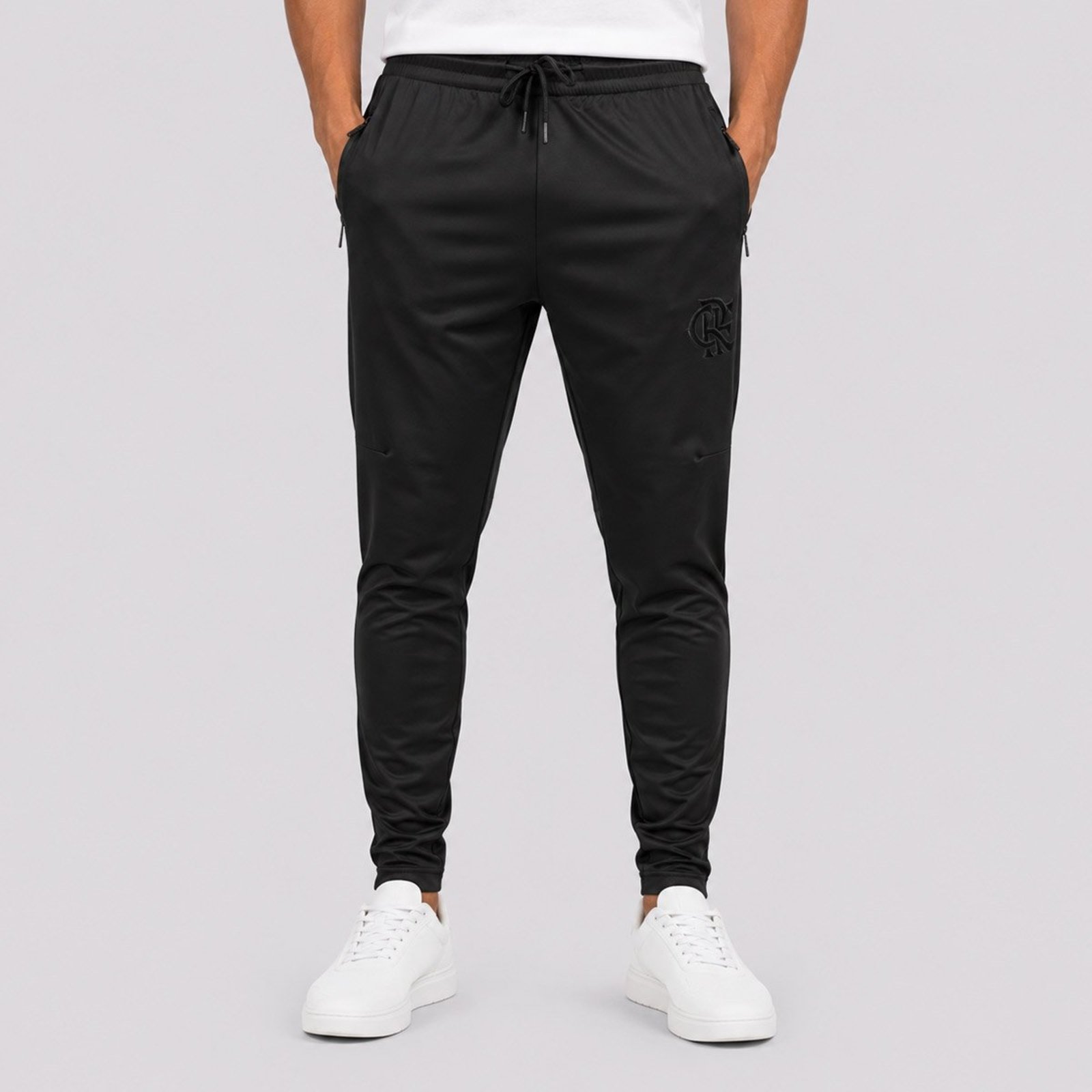 Calça Flamengo com Zíper e Poliamida All Black