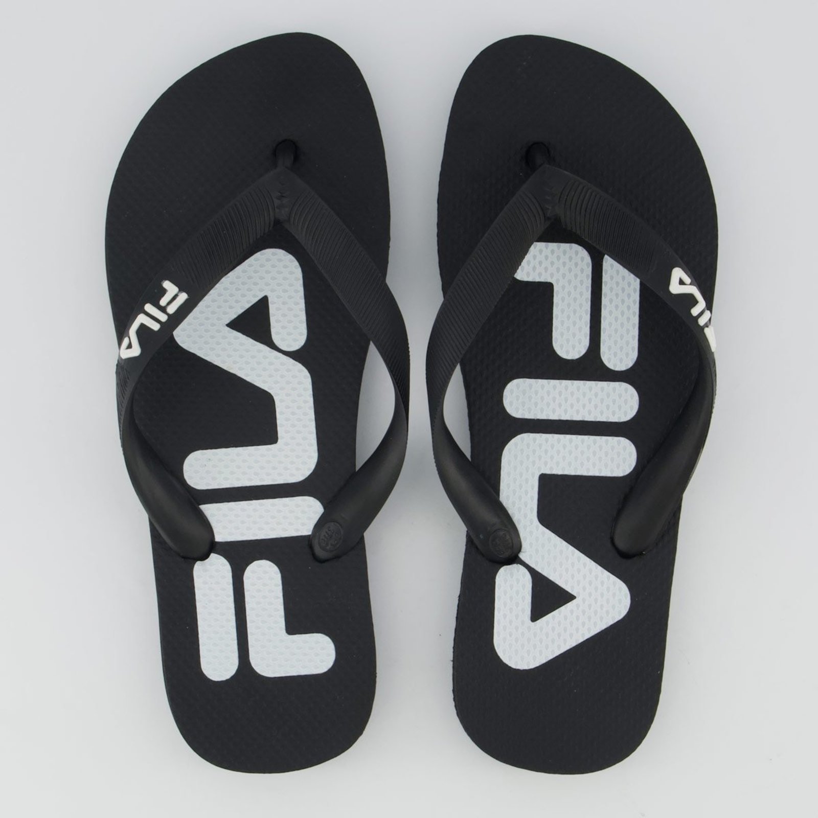 Chinelo Fila Fingers Preto e Branco