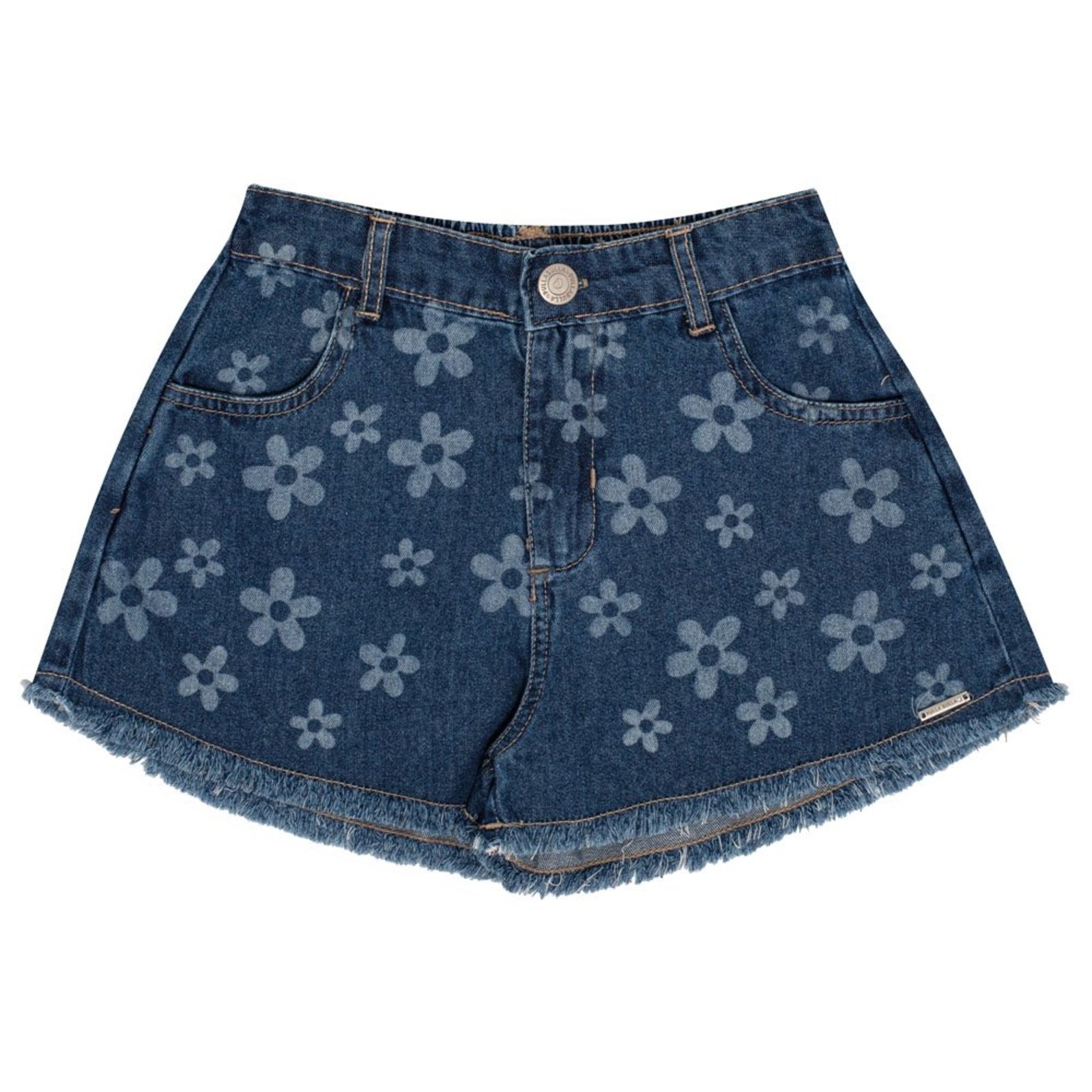 Infantil - Short Menina - Indigo Escuro - 50714-1113 Azul
