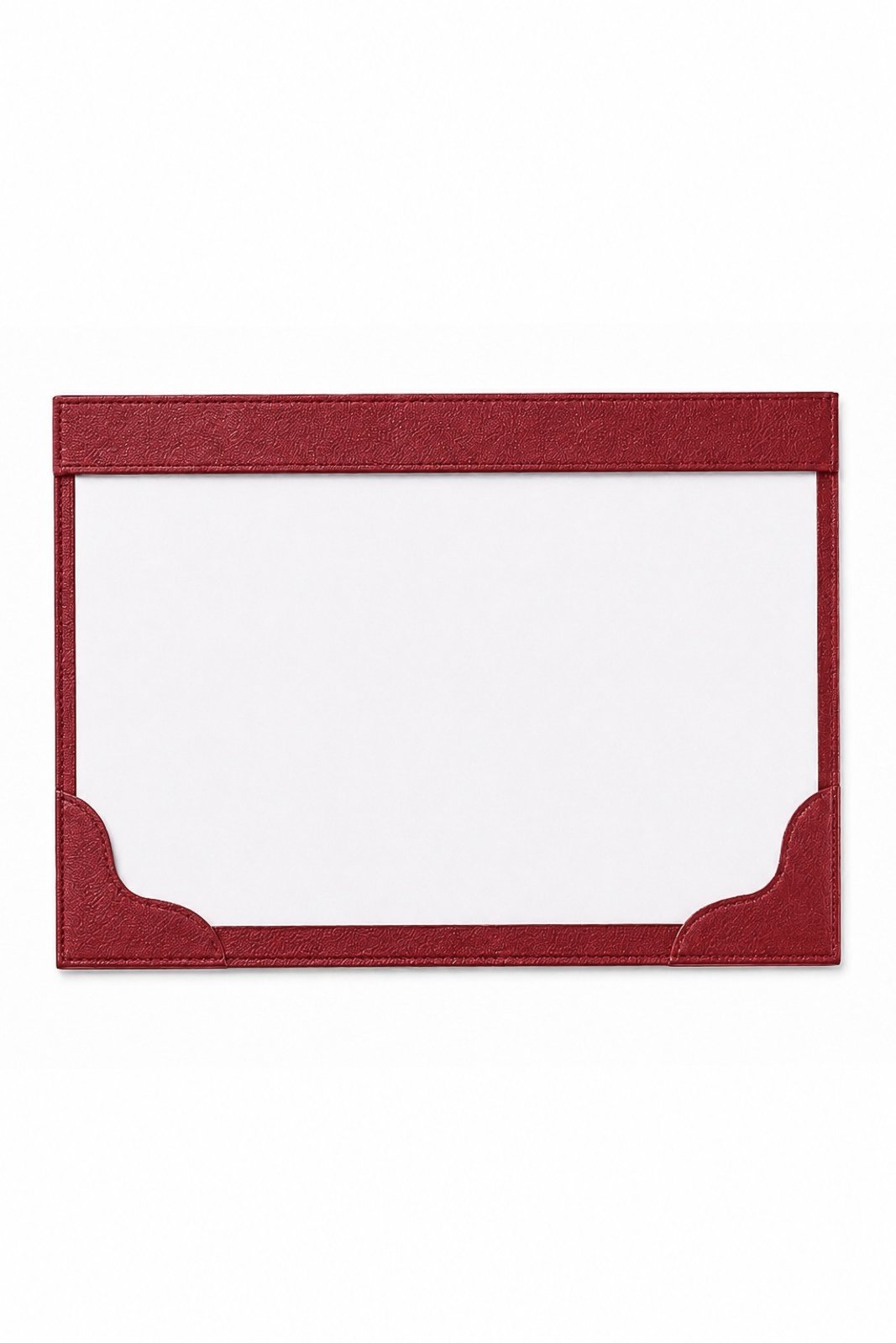 Risque e Rabisque em couro liso A4 Tratto - Vermelho