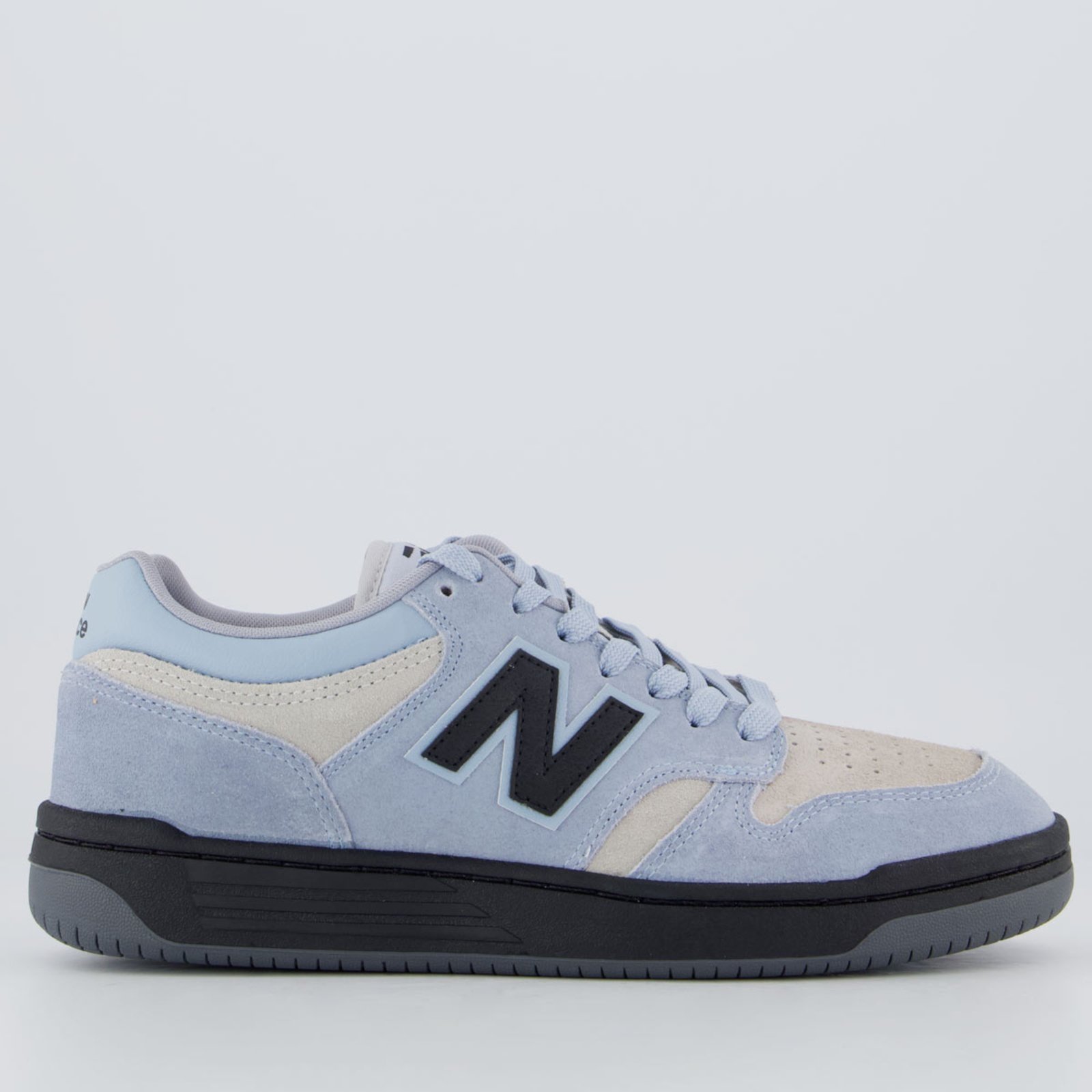 Vista 2 Tênis New Balance 480 Low e Cinza azul New Balance azul