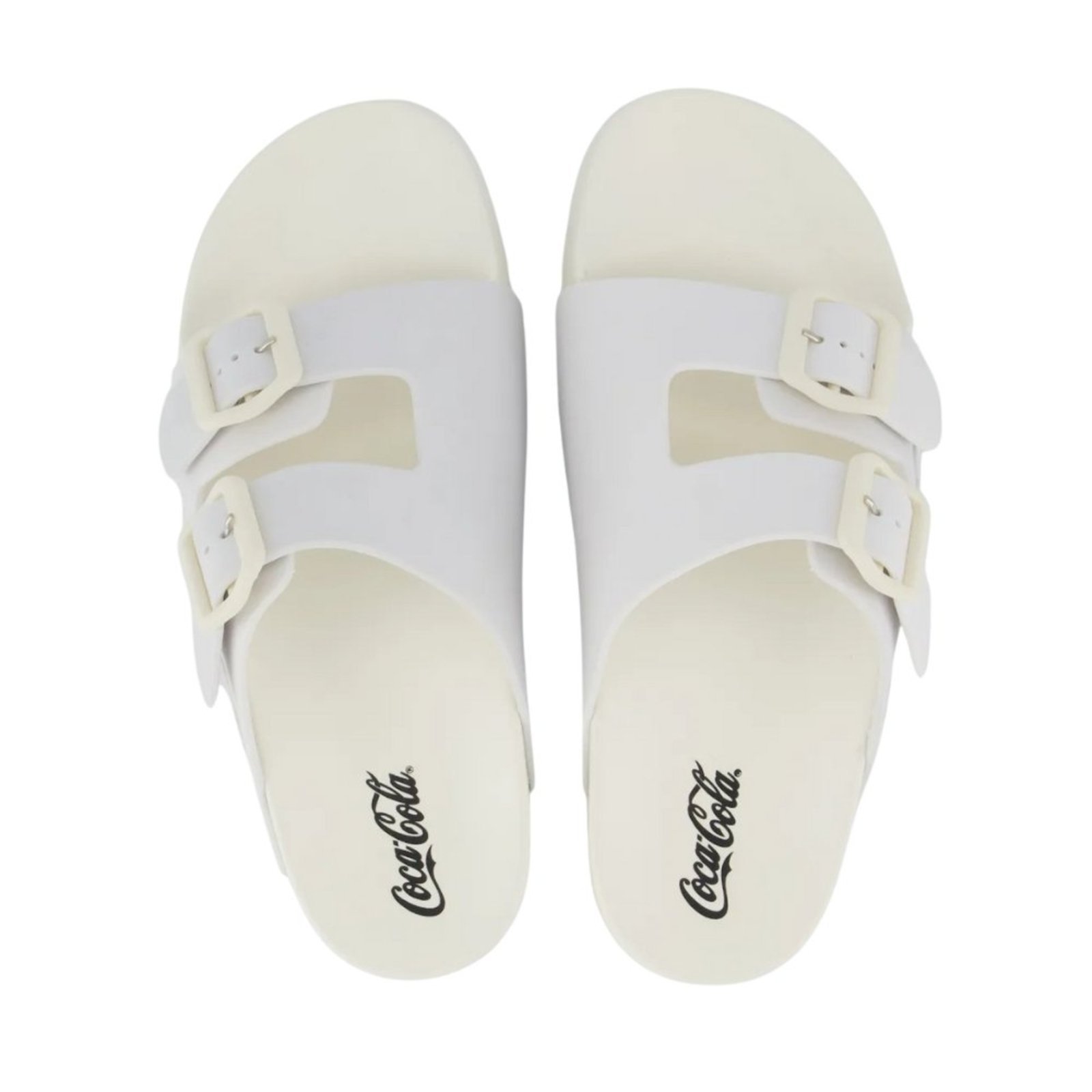 Vista 2 Chinelo Coca Cola Slide Ares Unissex Coca-Cola off-white Coca-Cola off-white