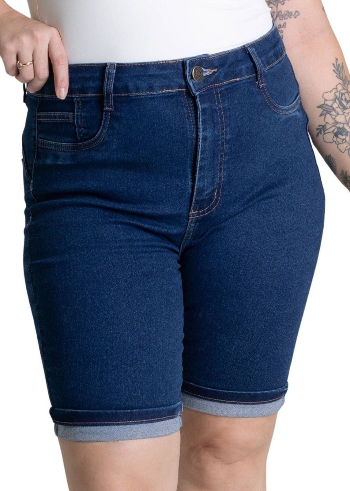 Bermuda Jeans Sawary Plus Size – 279227 – Azul – Sawary