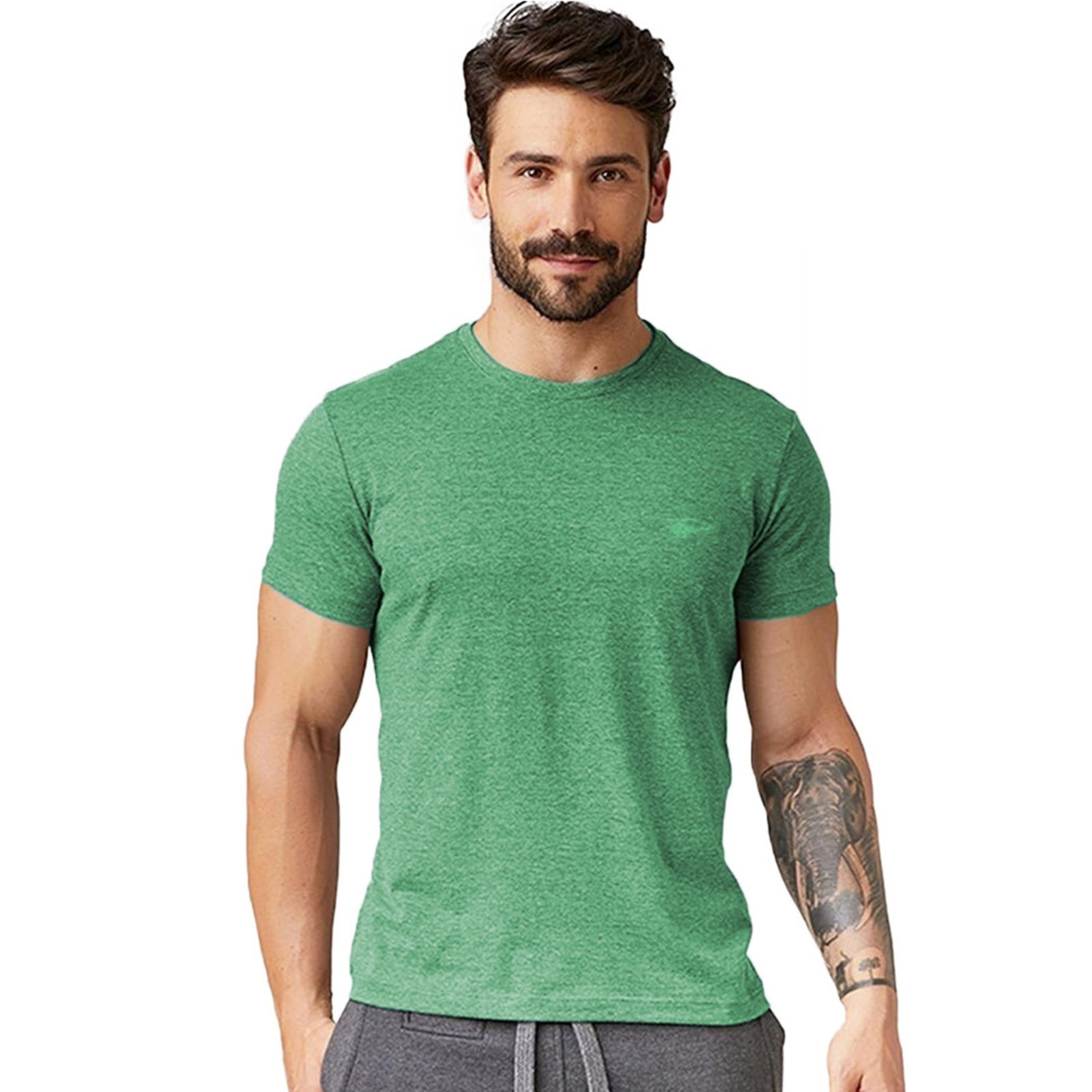 Camiseta Masculina Sallo Gola O Básica Premium Misto Palestra
