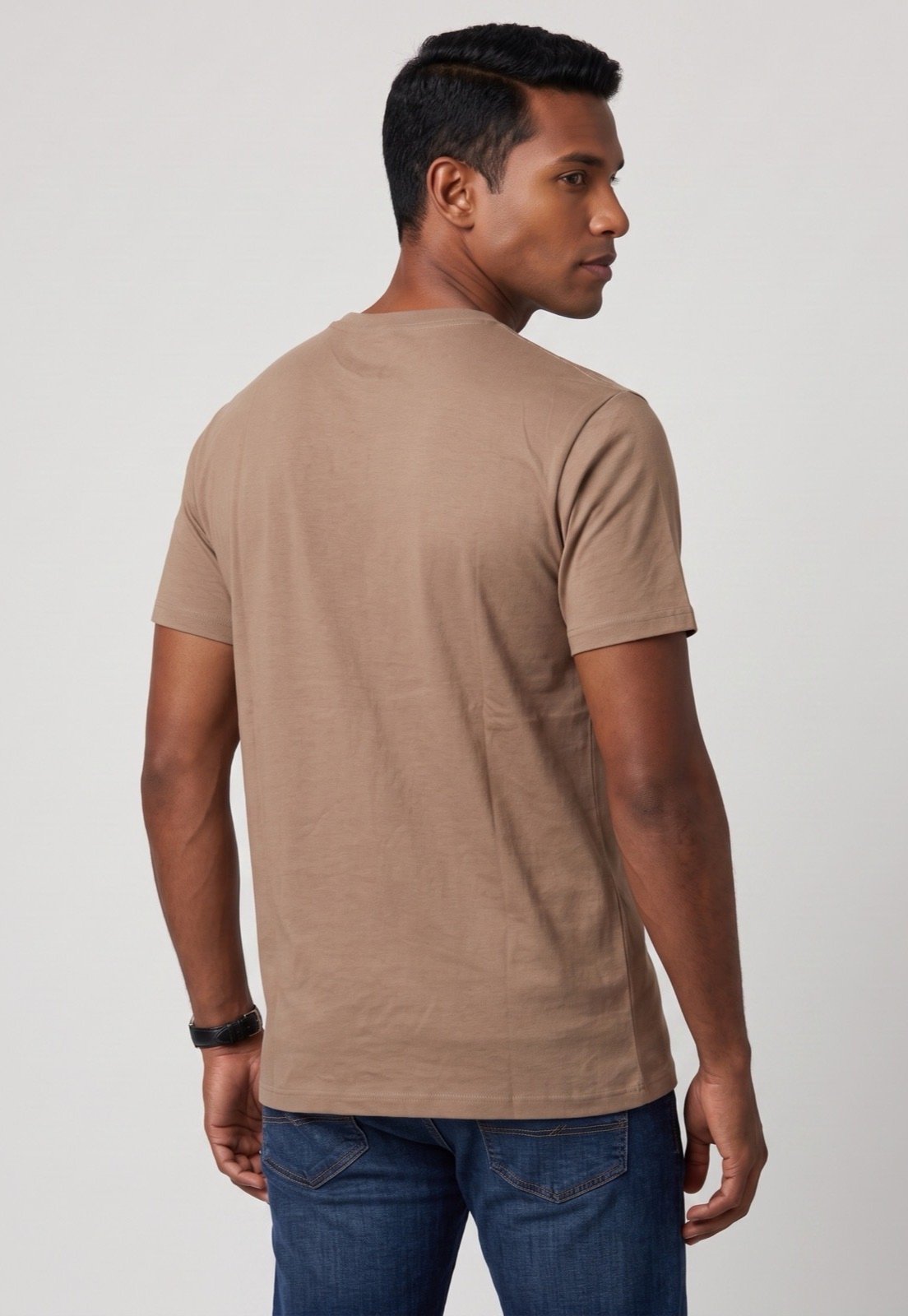 Camiseta Masculina Quiksilver Logo Marrom
