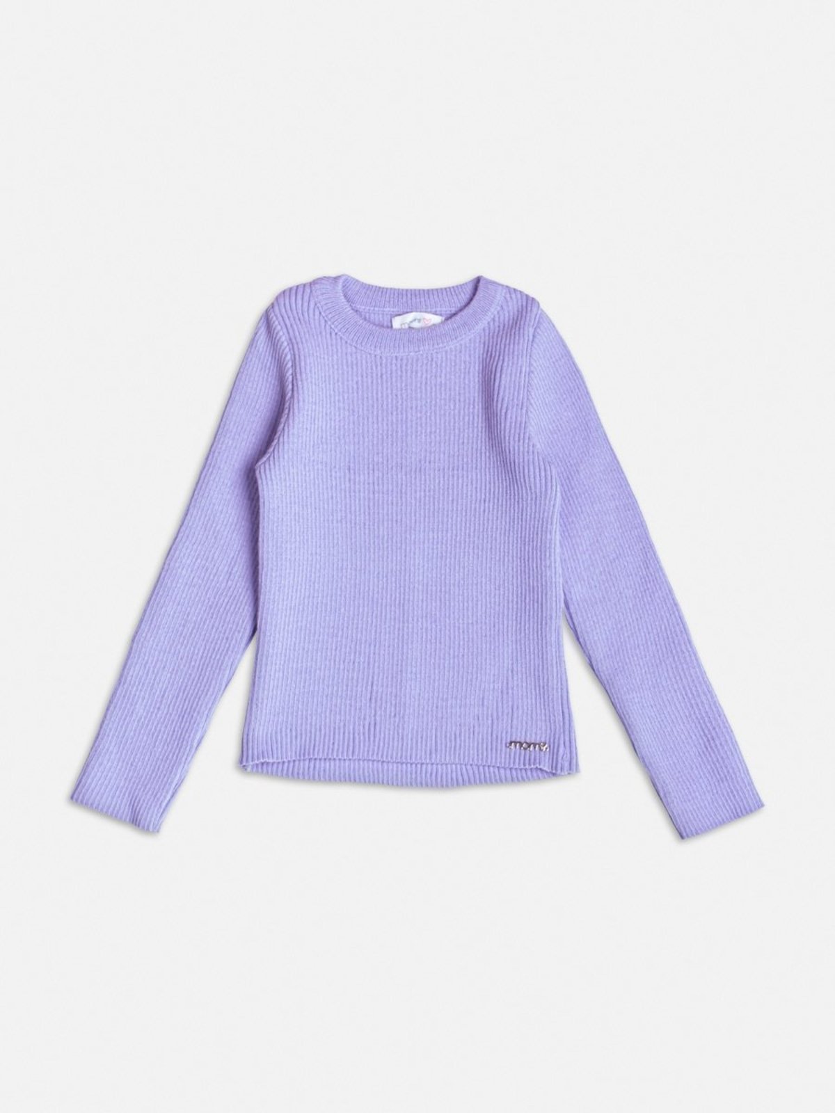 Infantil - Blusa de Tricot Básica Lilás