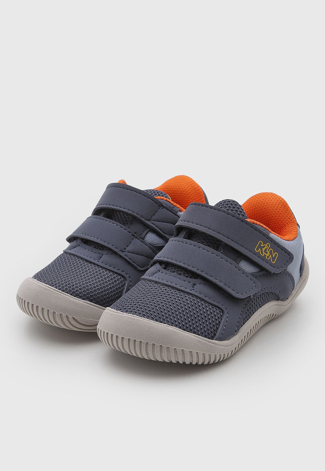 Infantil - Tênis Klin Casual Têxtil Azul Marinho