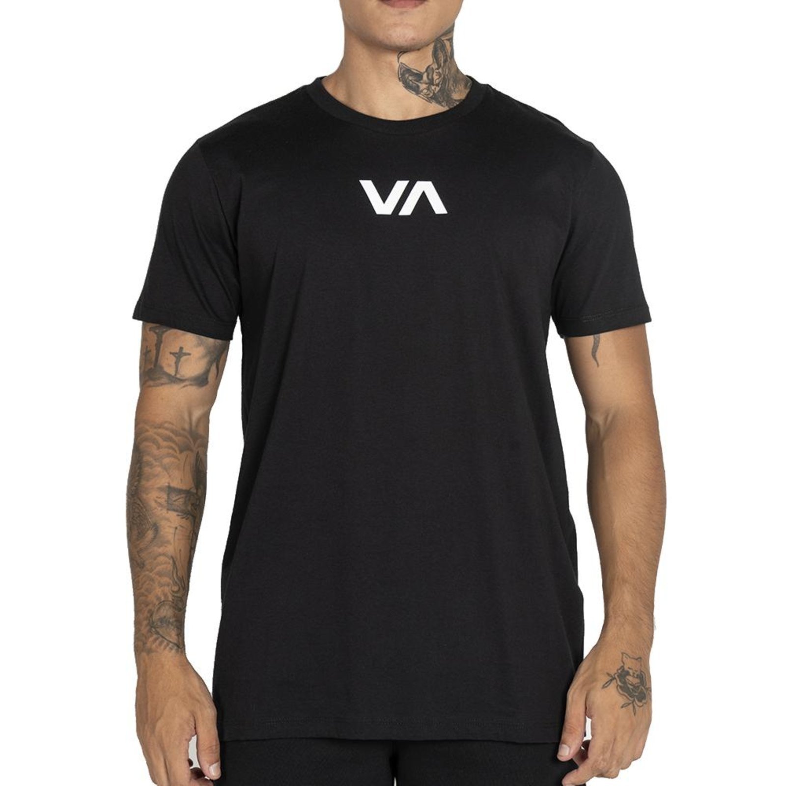 Camiseta RVCA VA Side Back WT25 Masculina Preto