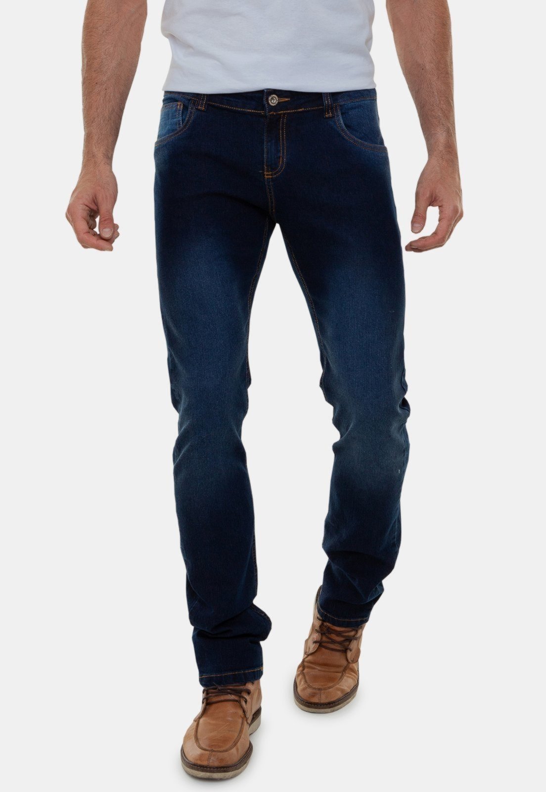 Calça Jeans Premium Masculina Tradicional Versatti Porto Azul