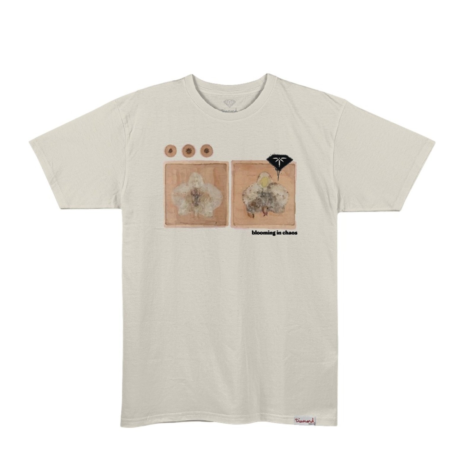 Vista 2 Camiseta Dmnd x Fire Flowe Tee - OFF WHITE Diamond off-white white Diamond off-white white