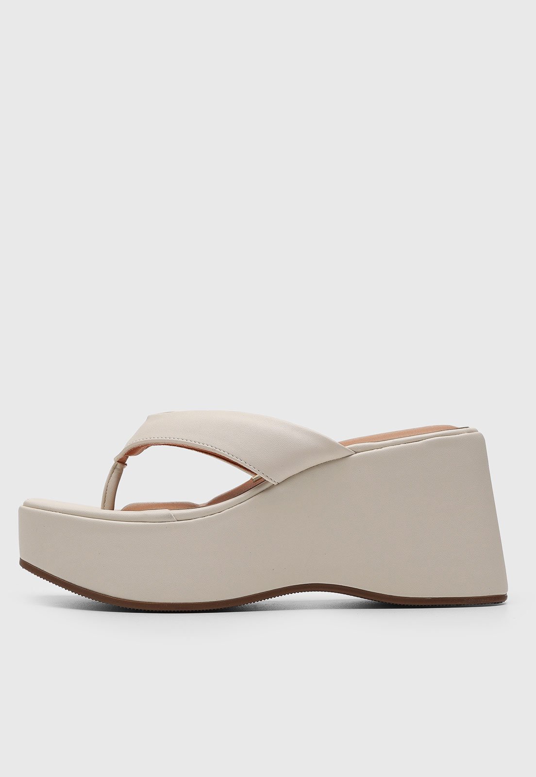 Sandália Feminina Vizzano Salto Médio Off-White