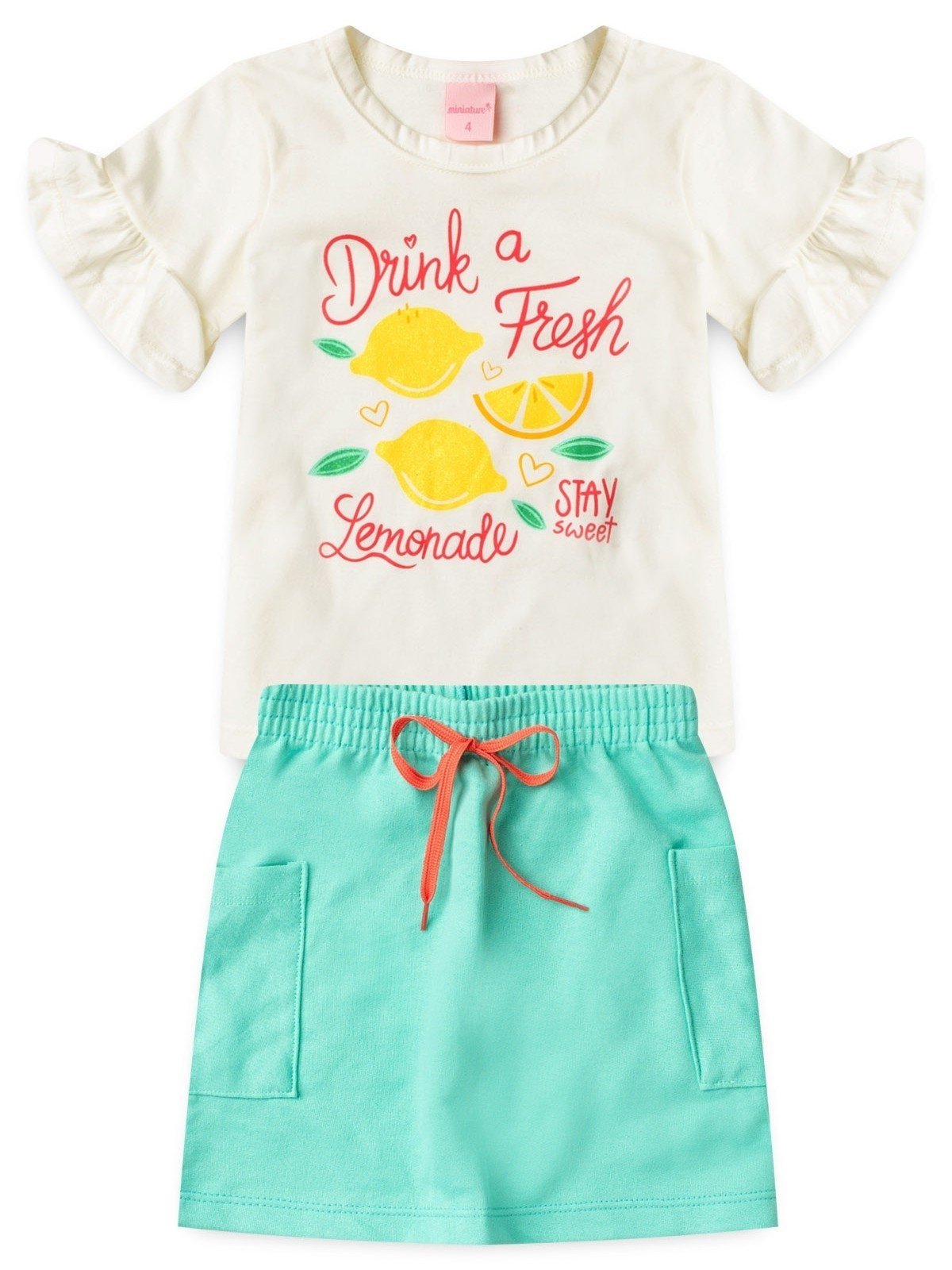 Vista 2 Infantil - Conjunto Platinum Bebida Do Verão branca PLATINUM KIDS branco PLATINUM KIDS branco