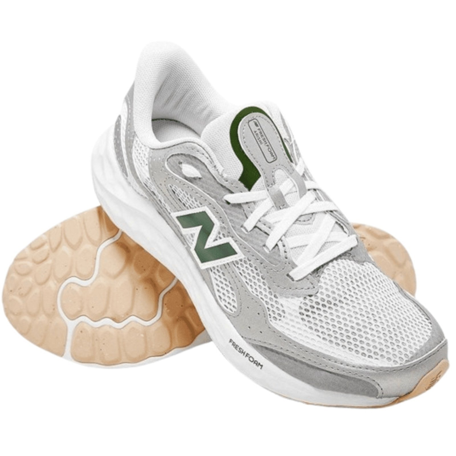 Vista 3 Tênis New Balance Fresh Foam Arishiv4 Masculino-cinza/verde cinza verde New Balance cinza verde