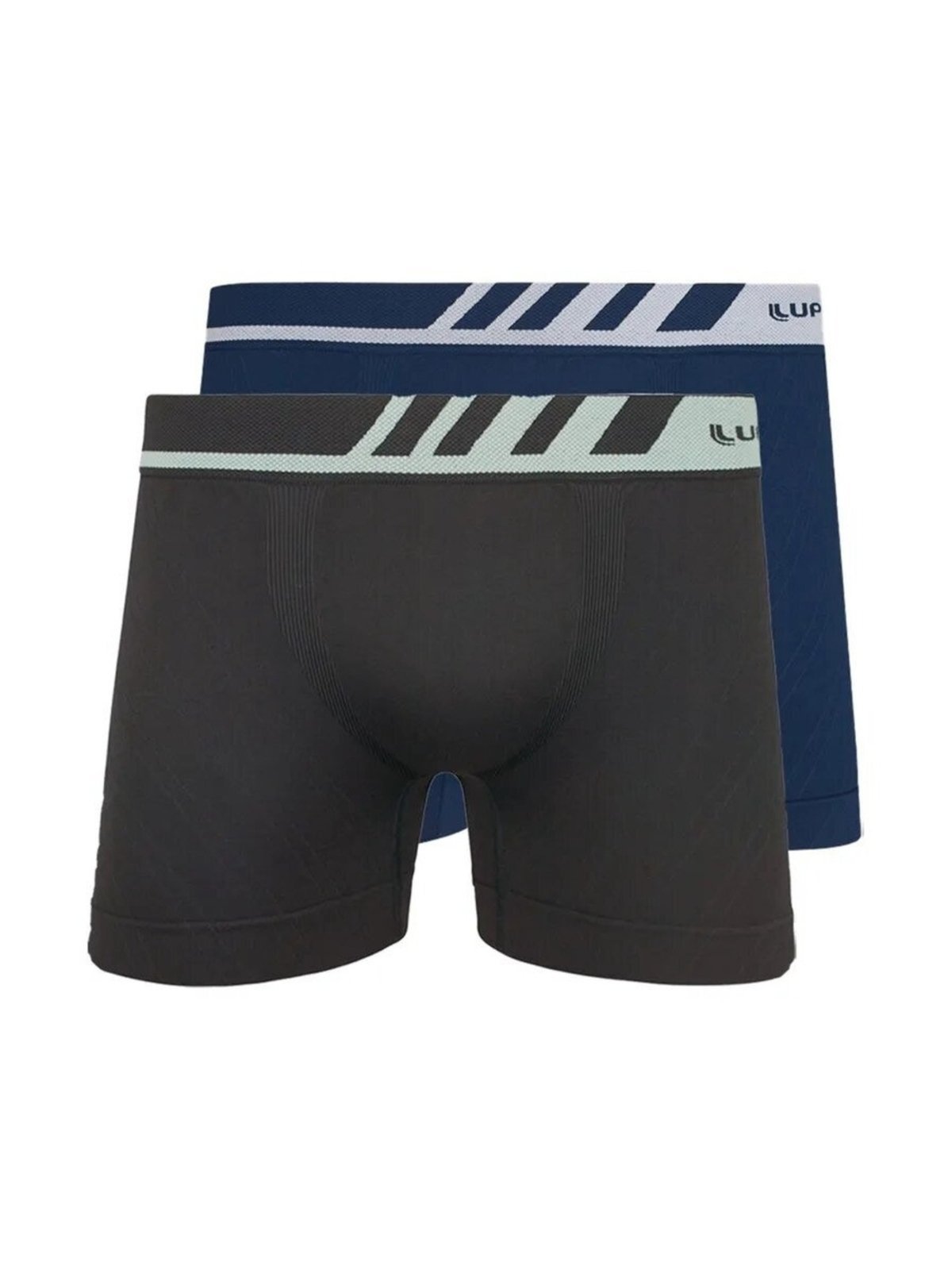 Kit com 2 Cuecas Boxer Lupo 671-002 Cinza