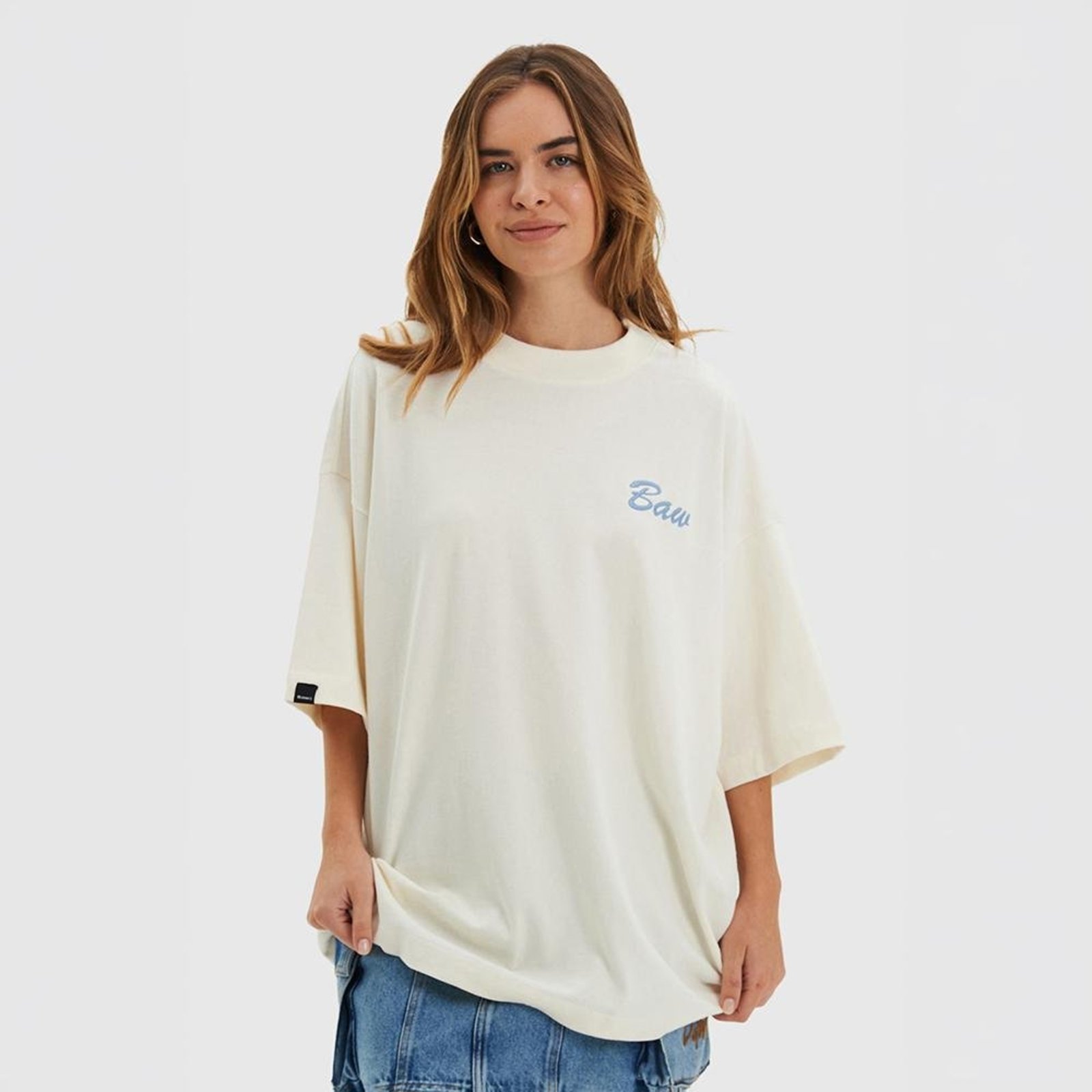 Camiseta Oversized Baw Only Off-white