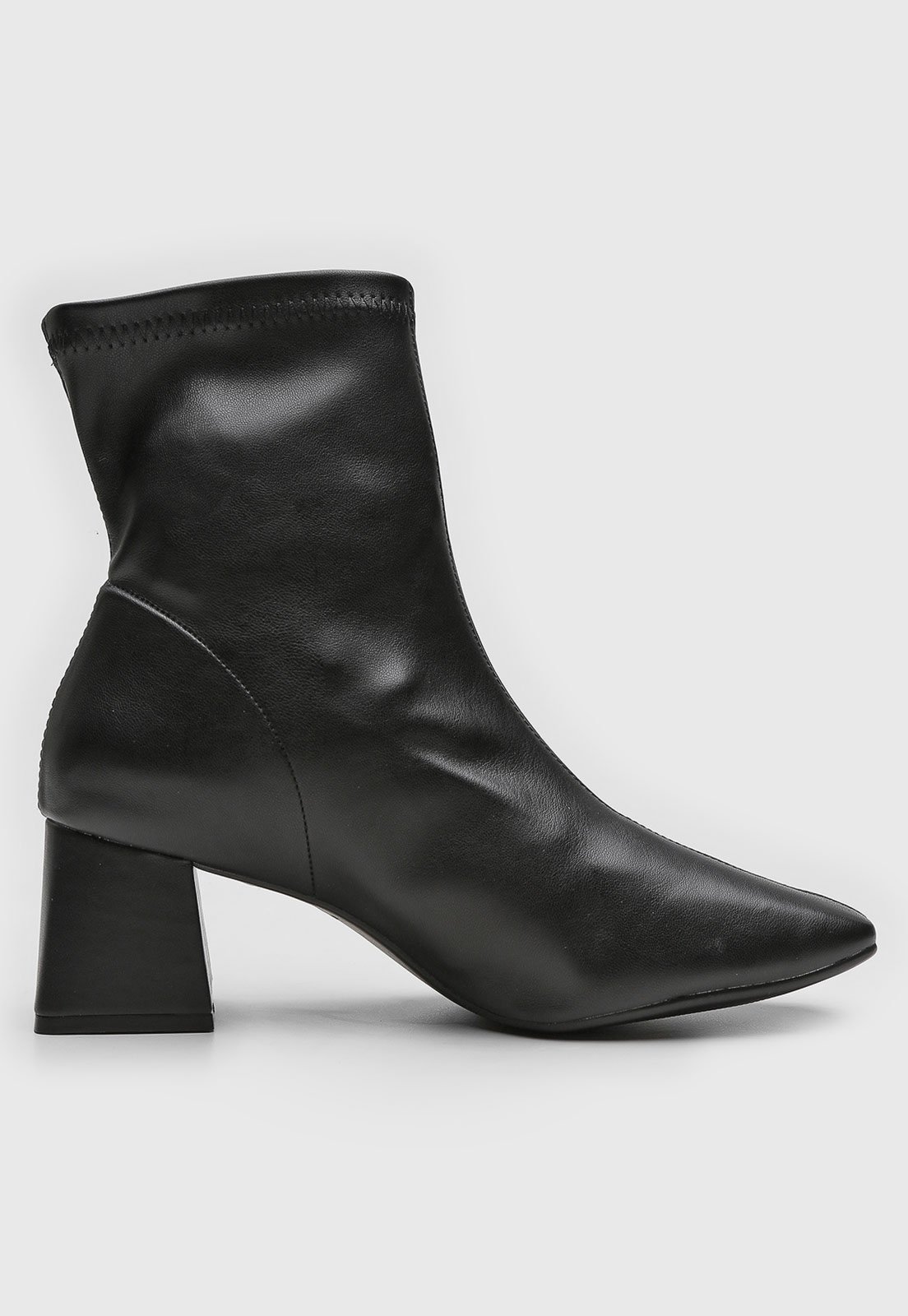 Vista 3 Bota Meia cê Salto Grosso Preta BEBECÊ preto BEBECÊ preto