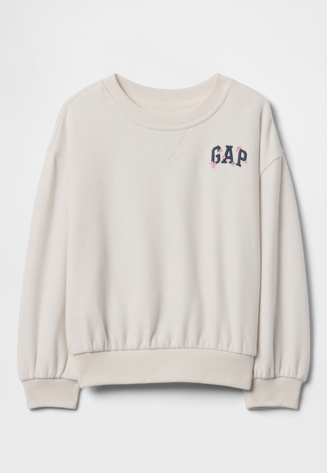 Vista 2 Blusa de Moletom GAP Logo cinza GAP cinza