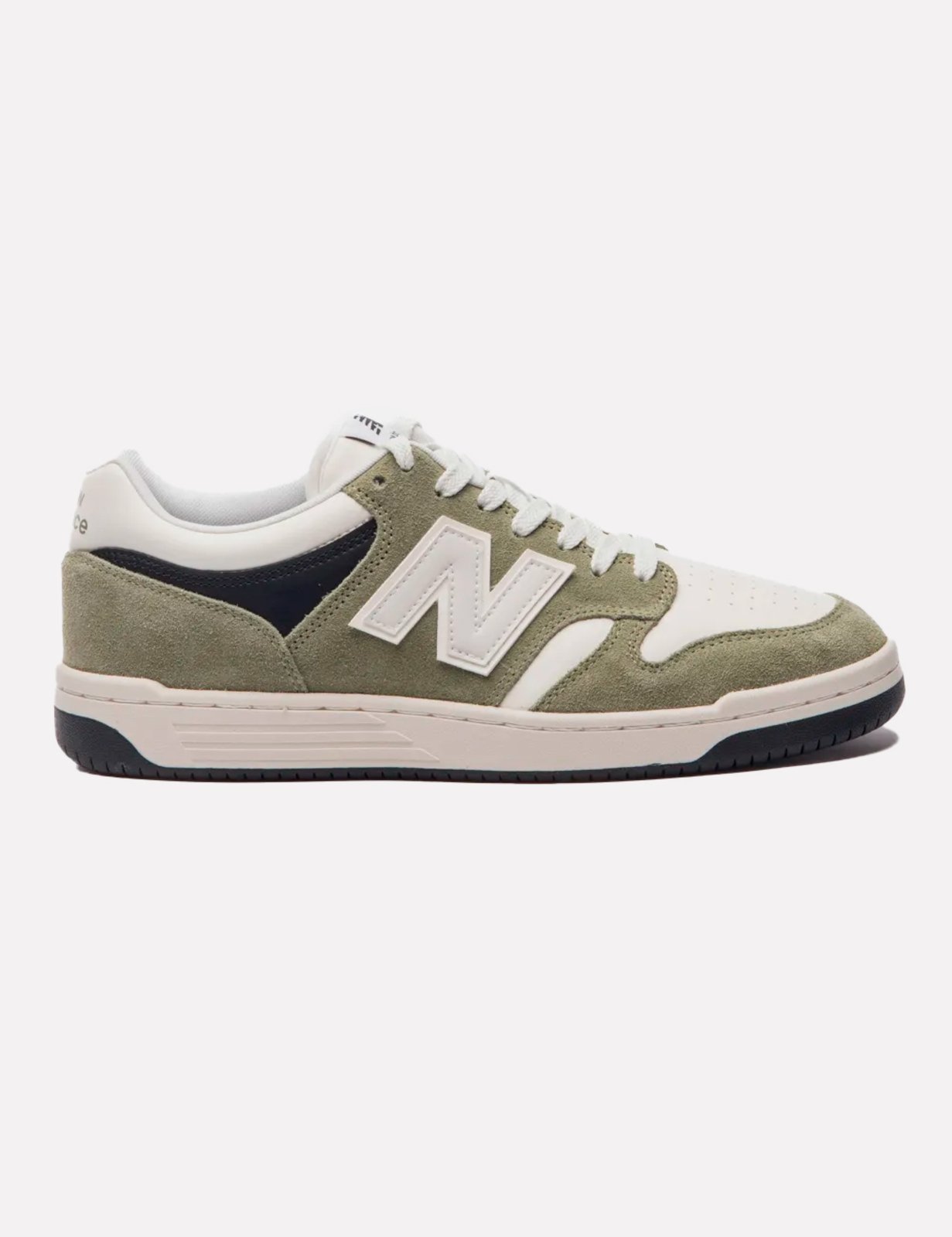 Tênis New Balance 480L Verde Musgo/Branco