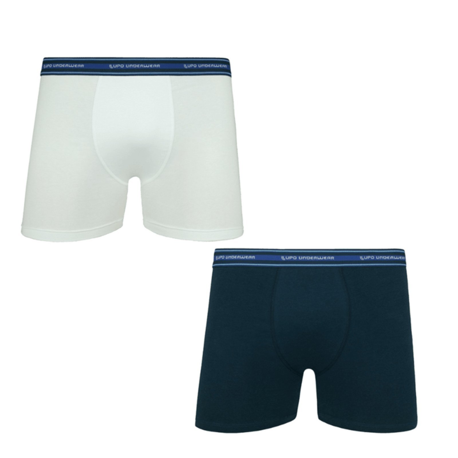 Vista 2 Kit 2 Cuecas Boxer Lupo Algodão com Elastano multicolorido Lupo multicolorido