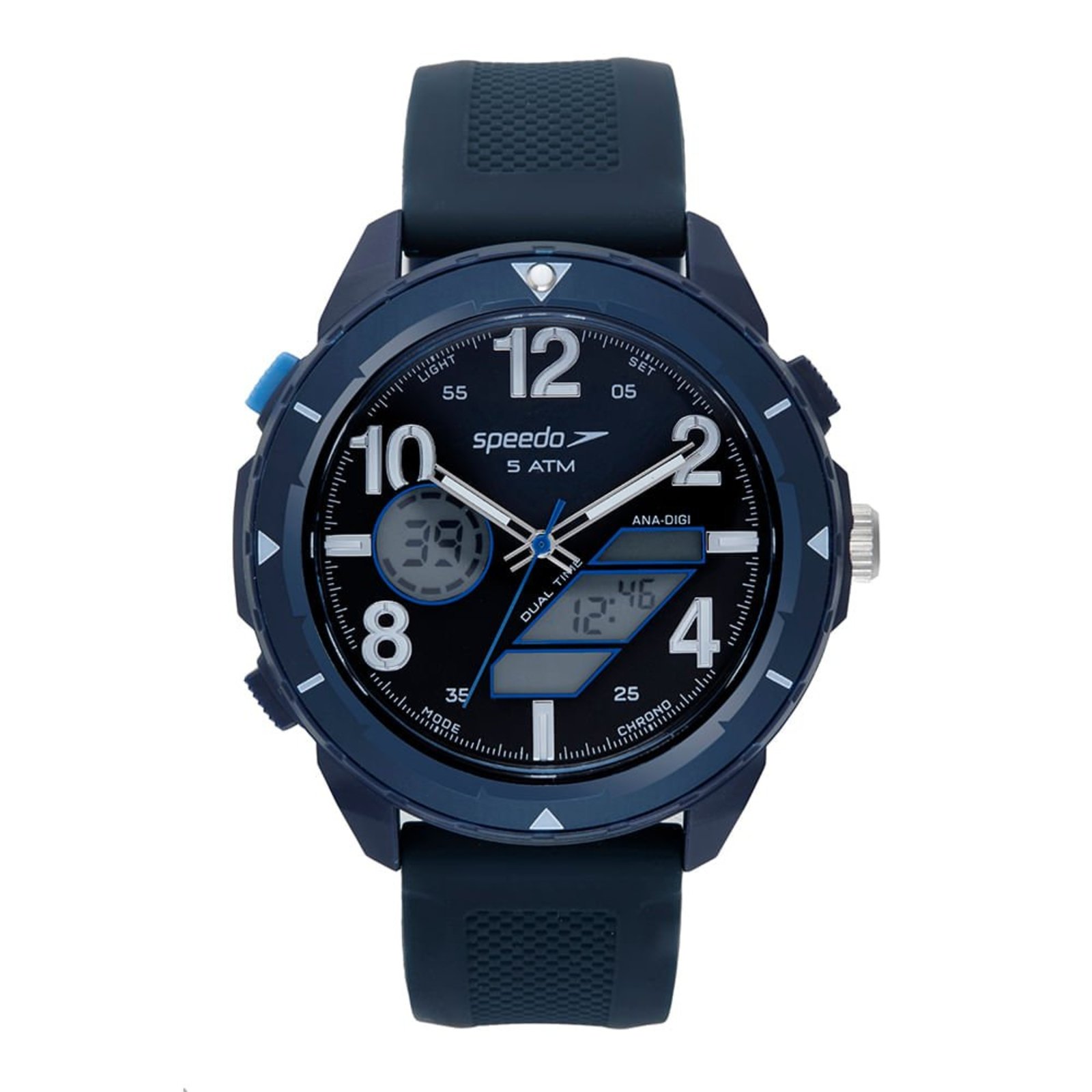 Relógio Masculino Speedo Anadigi Pulseira Silicone Speedo
