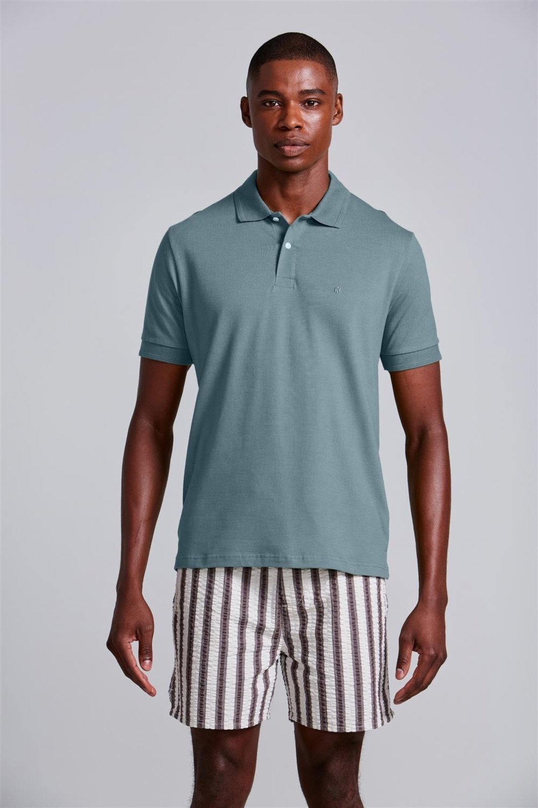 HIGHSTIL Polo Manga Curta Comfort Piquet - Verde Cedro