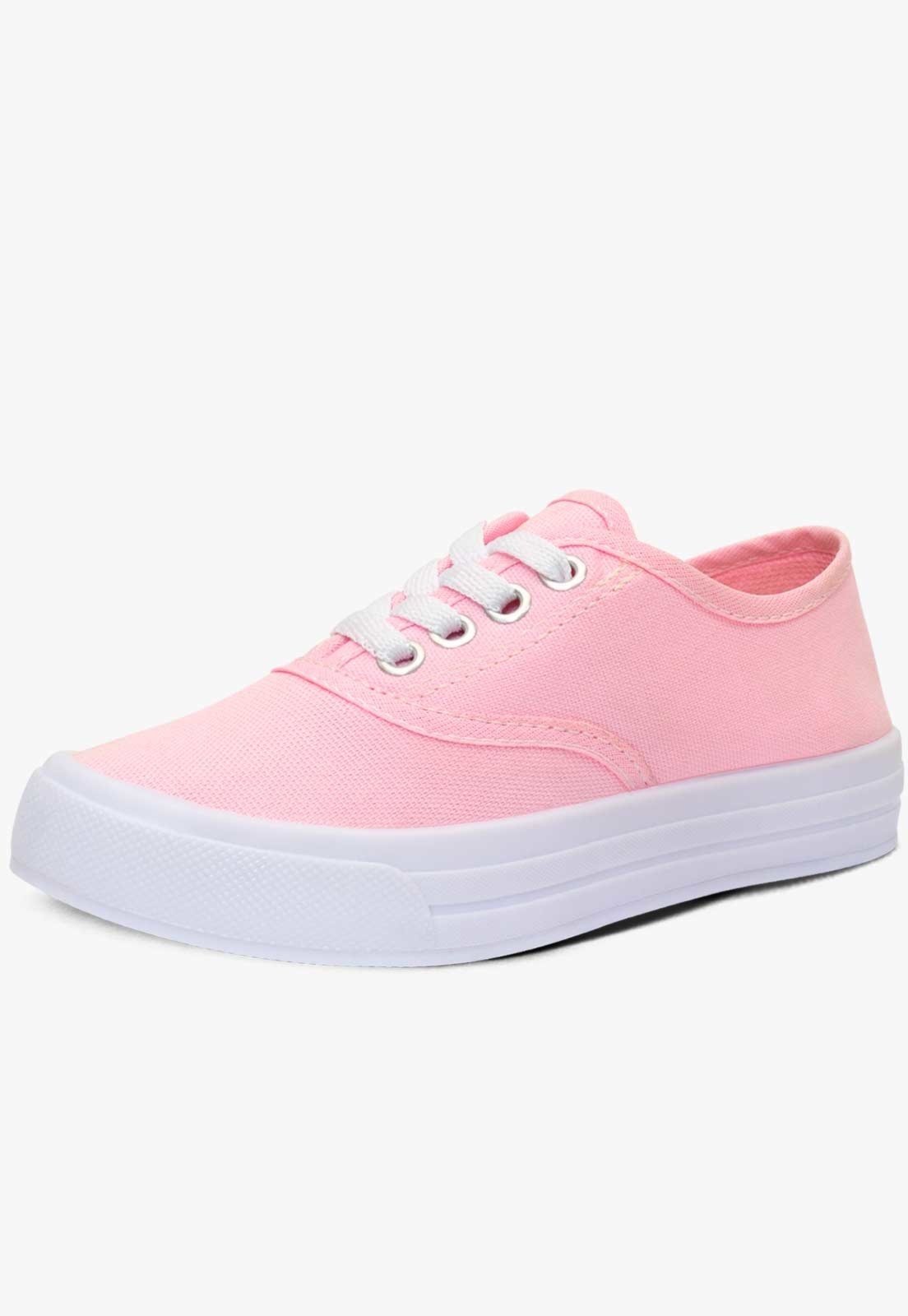 Infantil – Tênis Casual Escolar Pópidi Cadarço Rosa