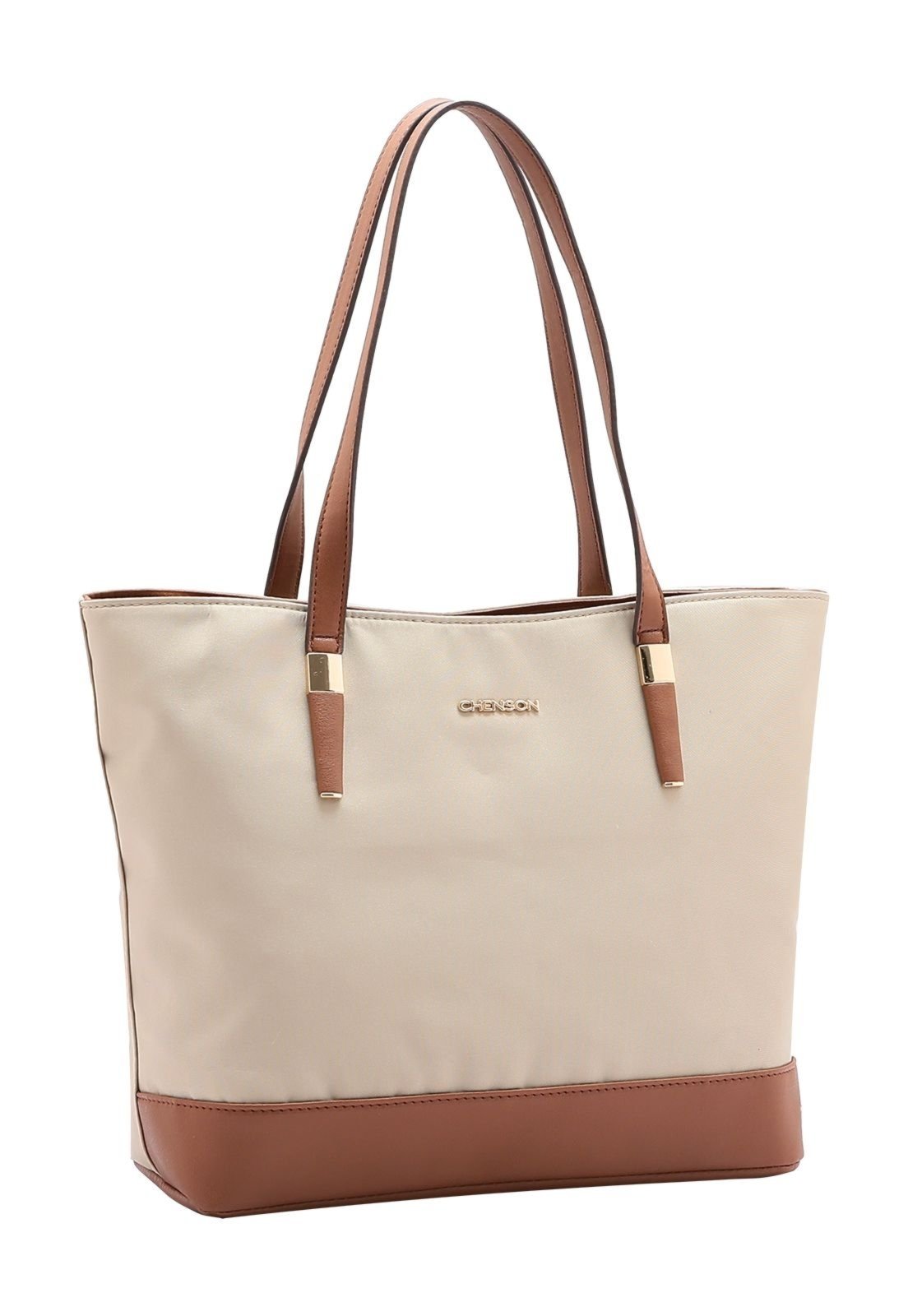 Bolsa Feminina Chenson Microfiber Bege 3184598