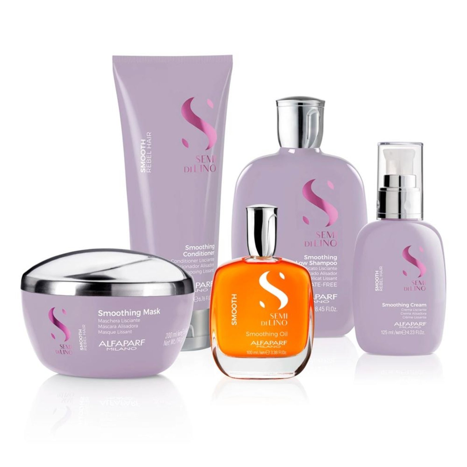 Vista 3 Alfaparf Semi Di Lino Smooth Creme Alisante 125ml Alfaparf Milano incolor lino Alfaparf Milano incolor lino
