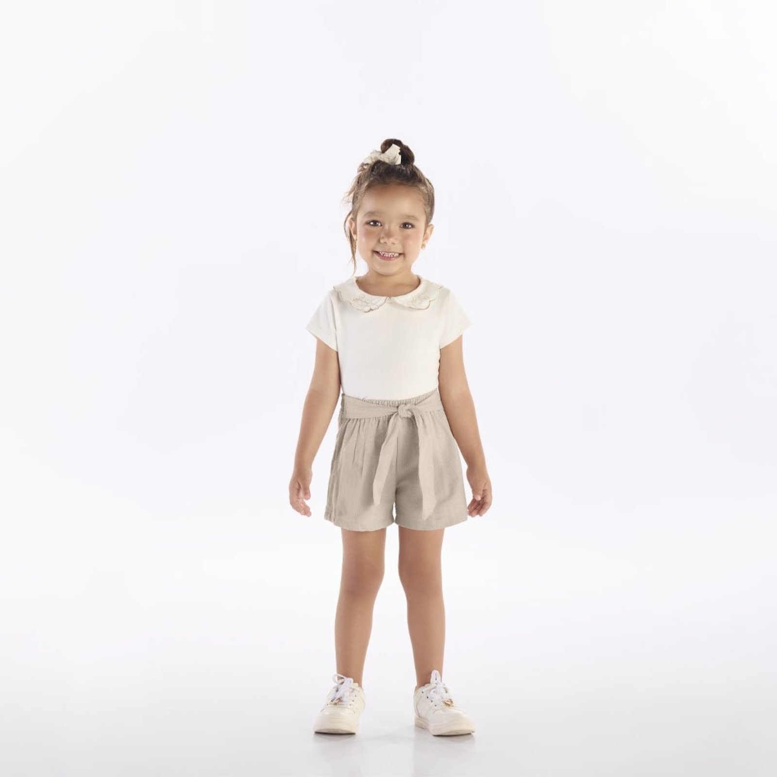 Infantil - Conjunto Bege Primeiros Passos Menina - 53323-1362