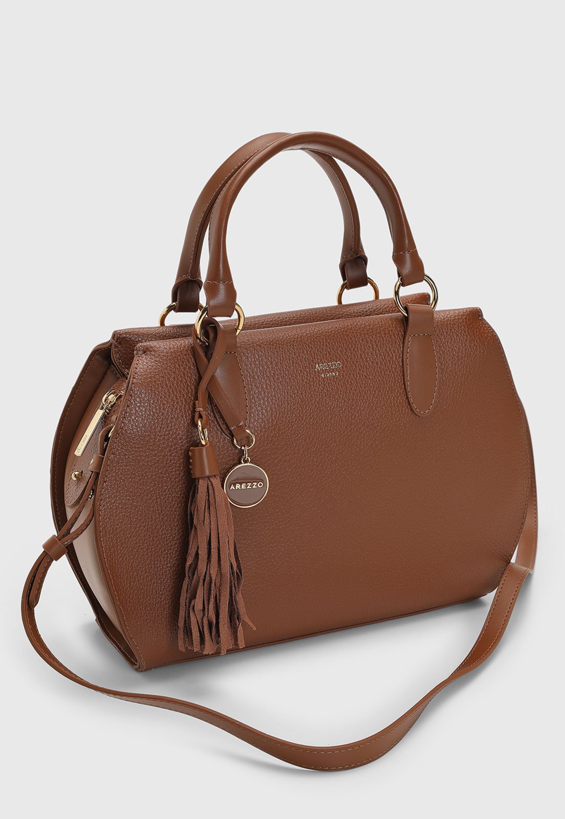 Vista 3 Bolsa Feminina Arezzo Soul marrom Arezzo marrom