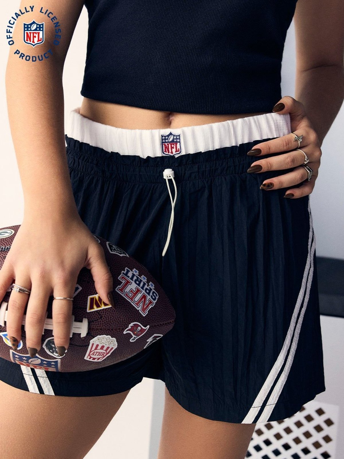 Infantil - Short NFL Feminino Runner com Recortes da Authoria